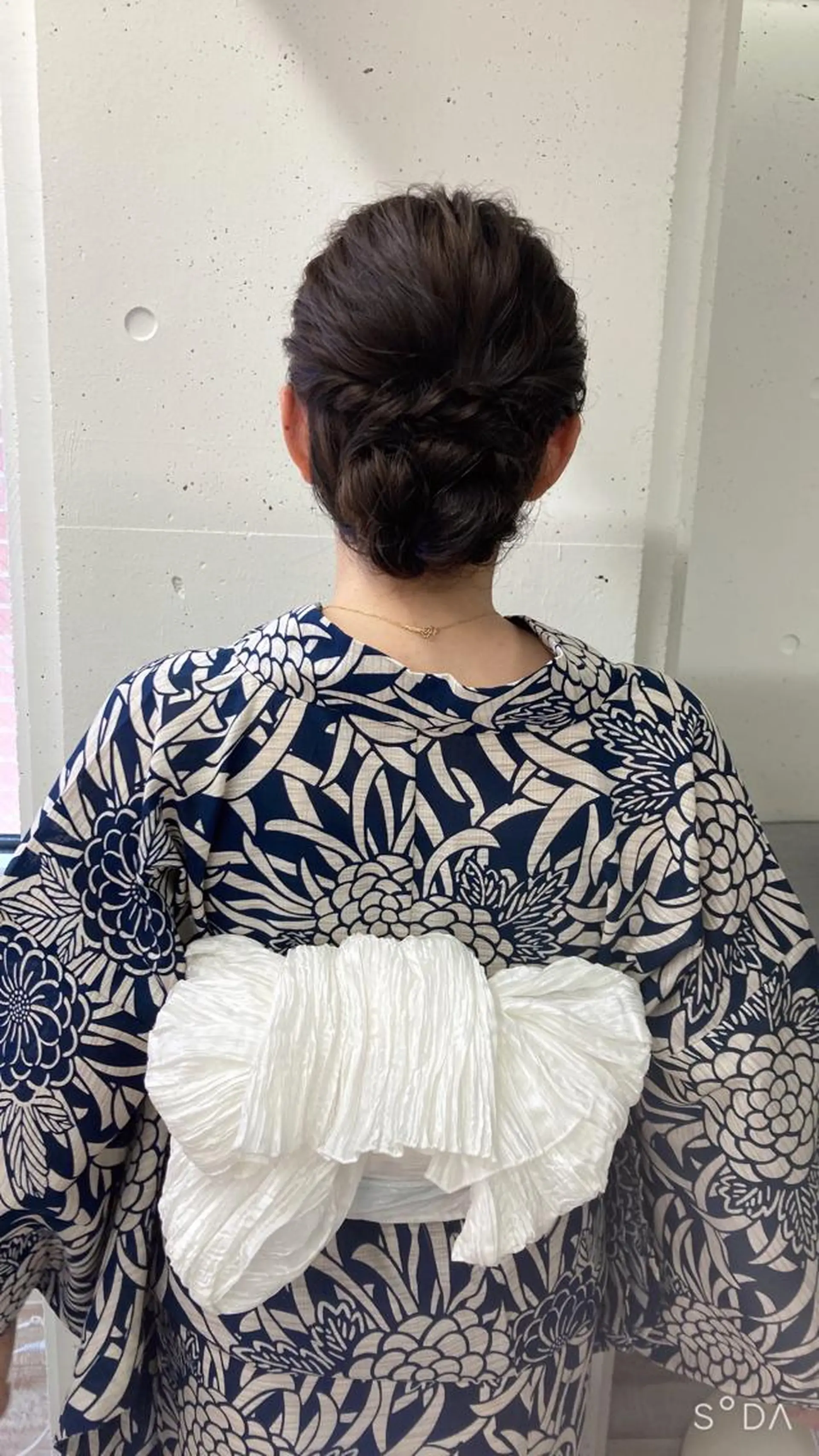 セミロング ヘアアレンジ 浴衣 ミルミー美容室所属・🦄💒💓齎藤 七海子🦄💒💓のマツエク・マツパデザイン