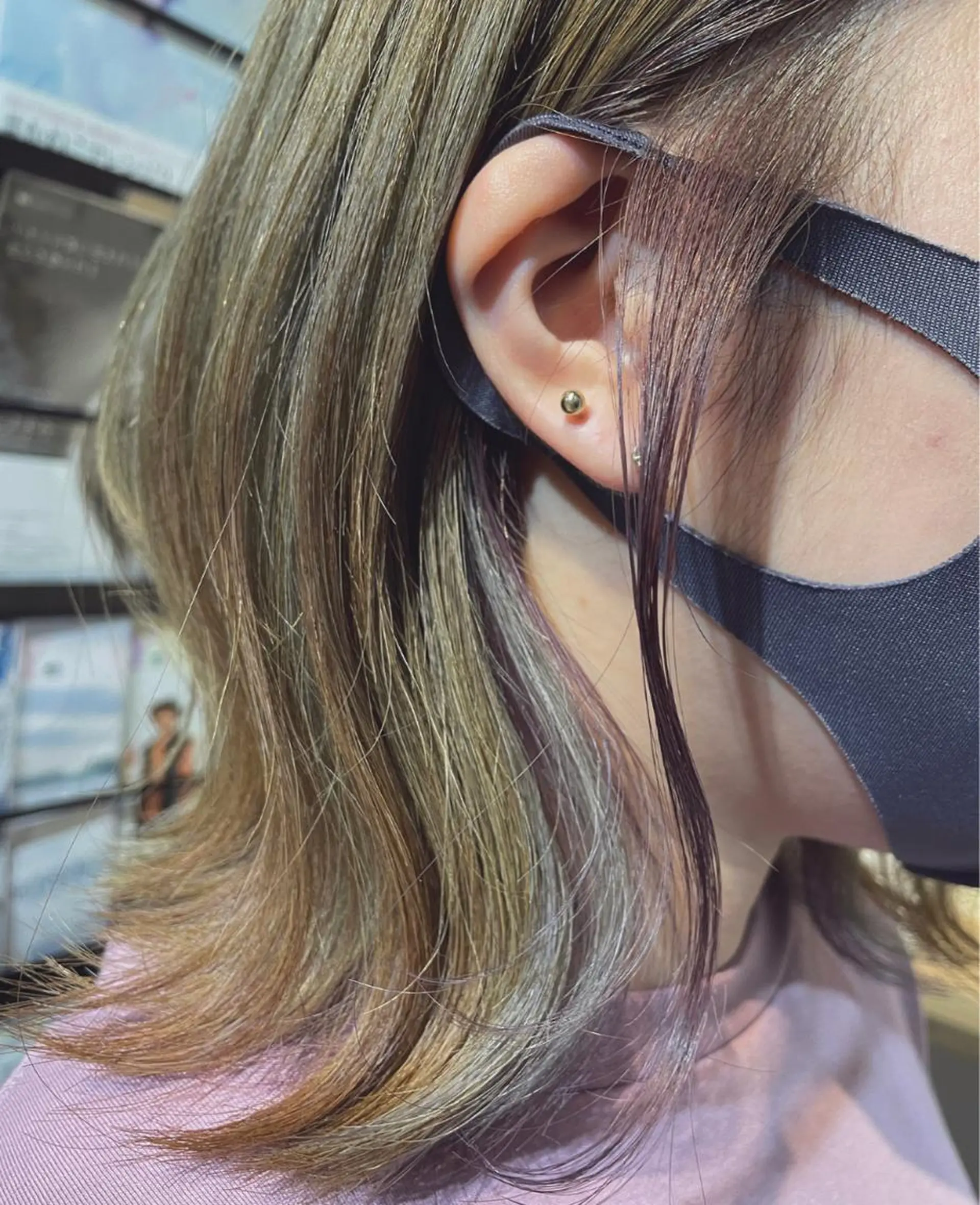 ショート カラー ハイトーンカラー パープルカラー CRACE「店長」 アヤカのヘアスタイル