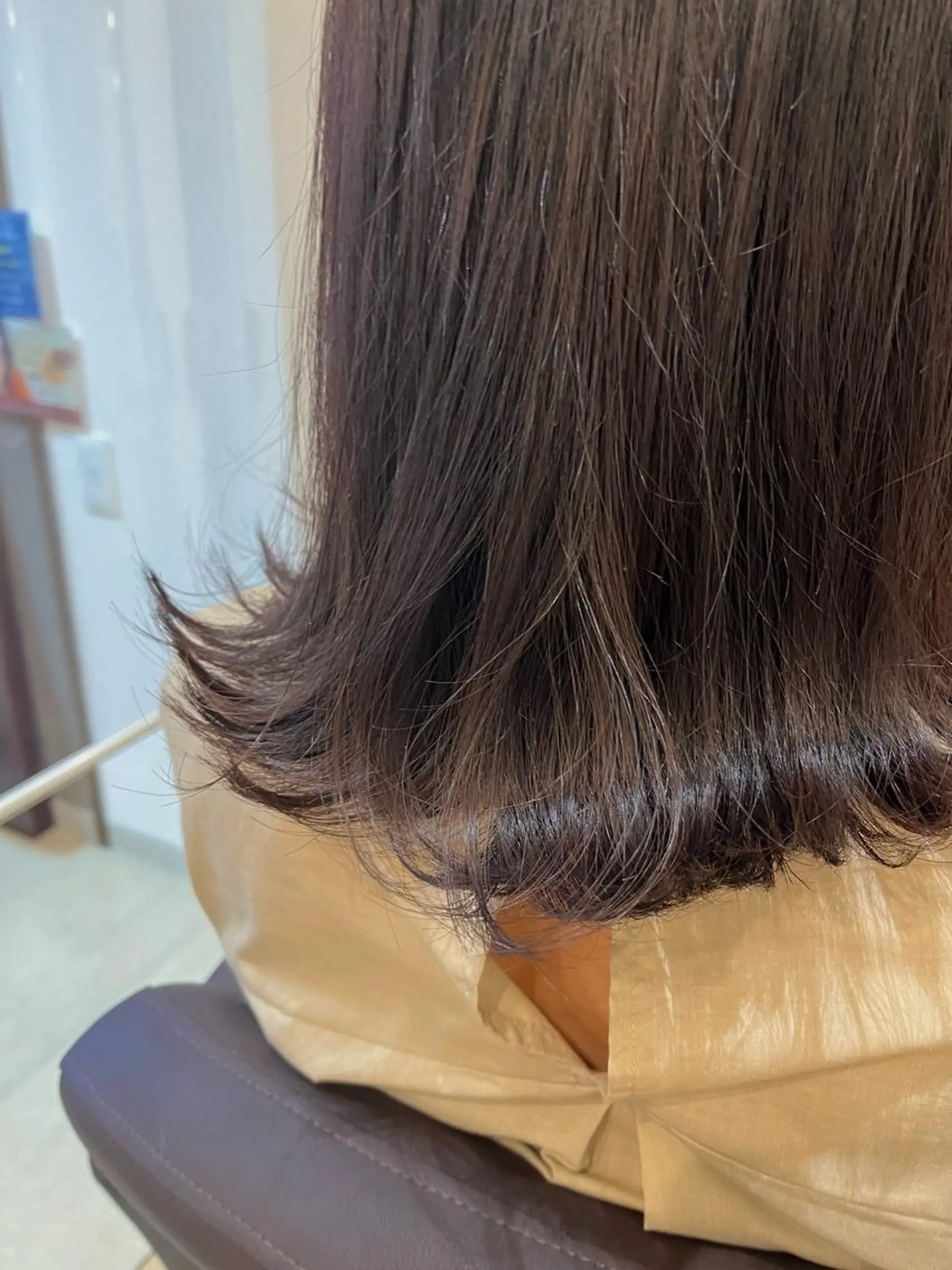 ミディアム カラー ブラウンカラー 透明感カラー パープルカラー パープルブラウン ちひろ /似合わせカラーのヘアスタイル