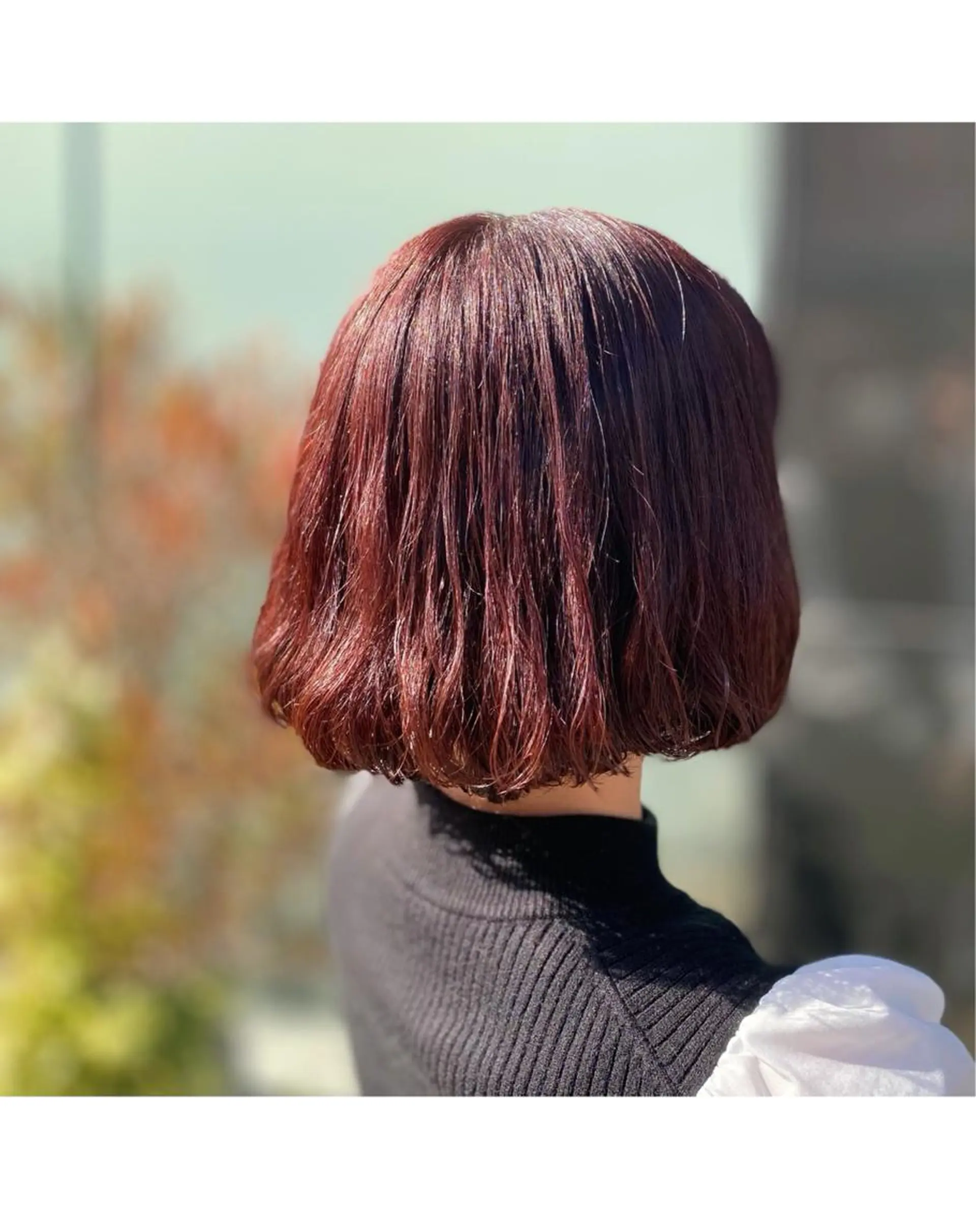 ショート カラー パーマ YASU🍎CUT 赤系カラー/ヘアケアのヘアスタイル