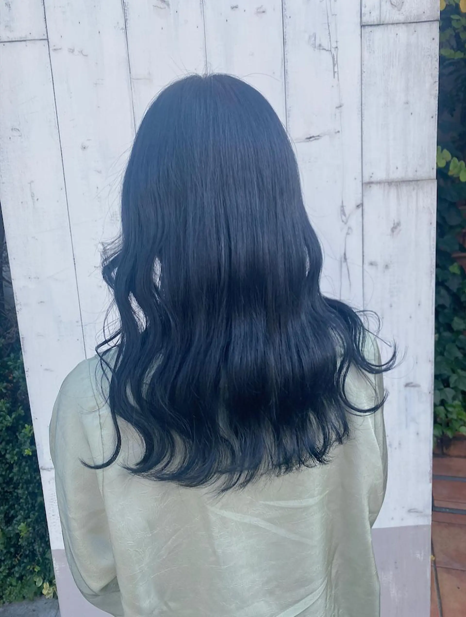 セミロング カラー ヘアアレンジ ヘアカラー トリートメント 韓国レイヤーカット/ 儚げカラーチナツのヘアスタイル