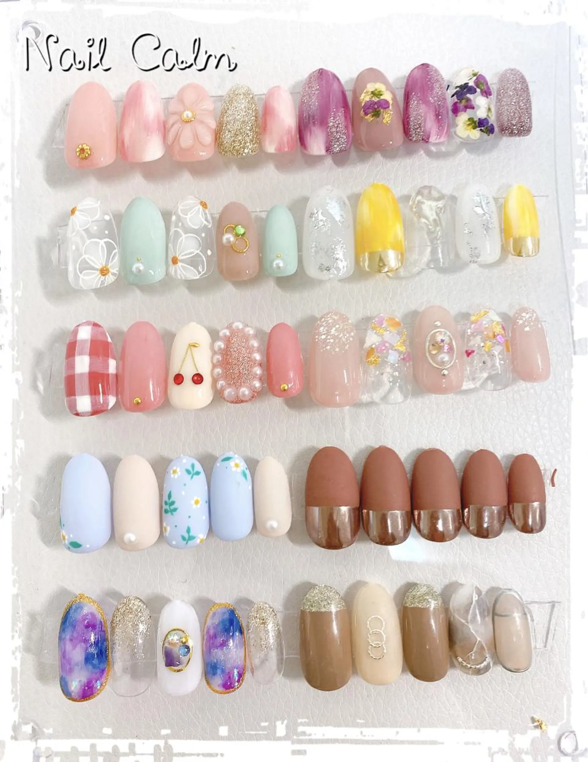 ネイル アートネイル 春ネイル ハンドネイル Nail Calm所属・プライベートサロン Calmのネイルデザイン
