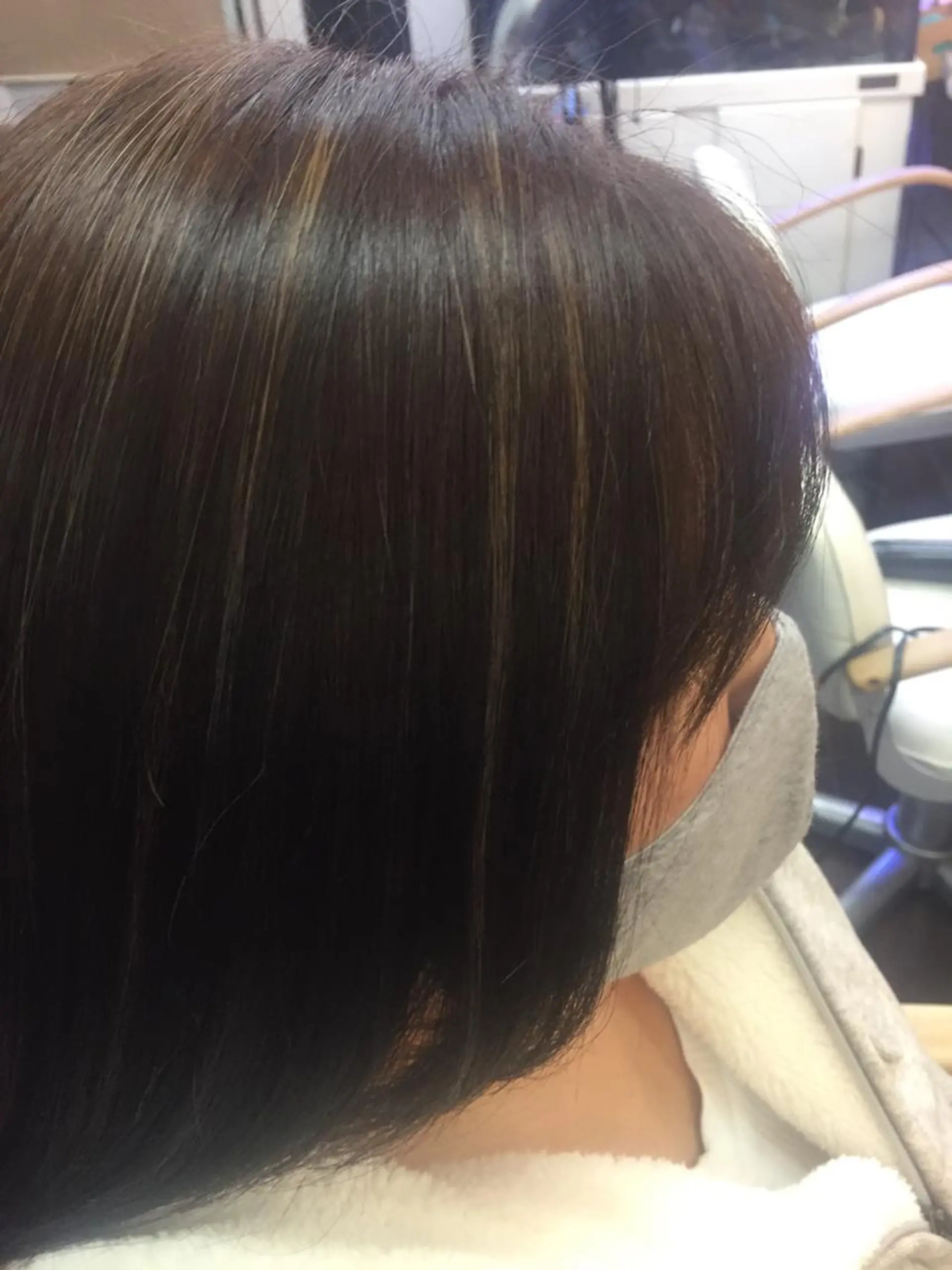 ミディアム カラー パーマ 桧山 真のヘアスタイル