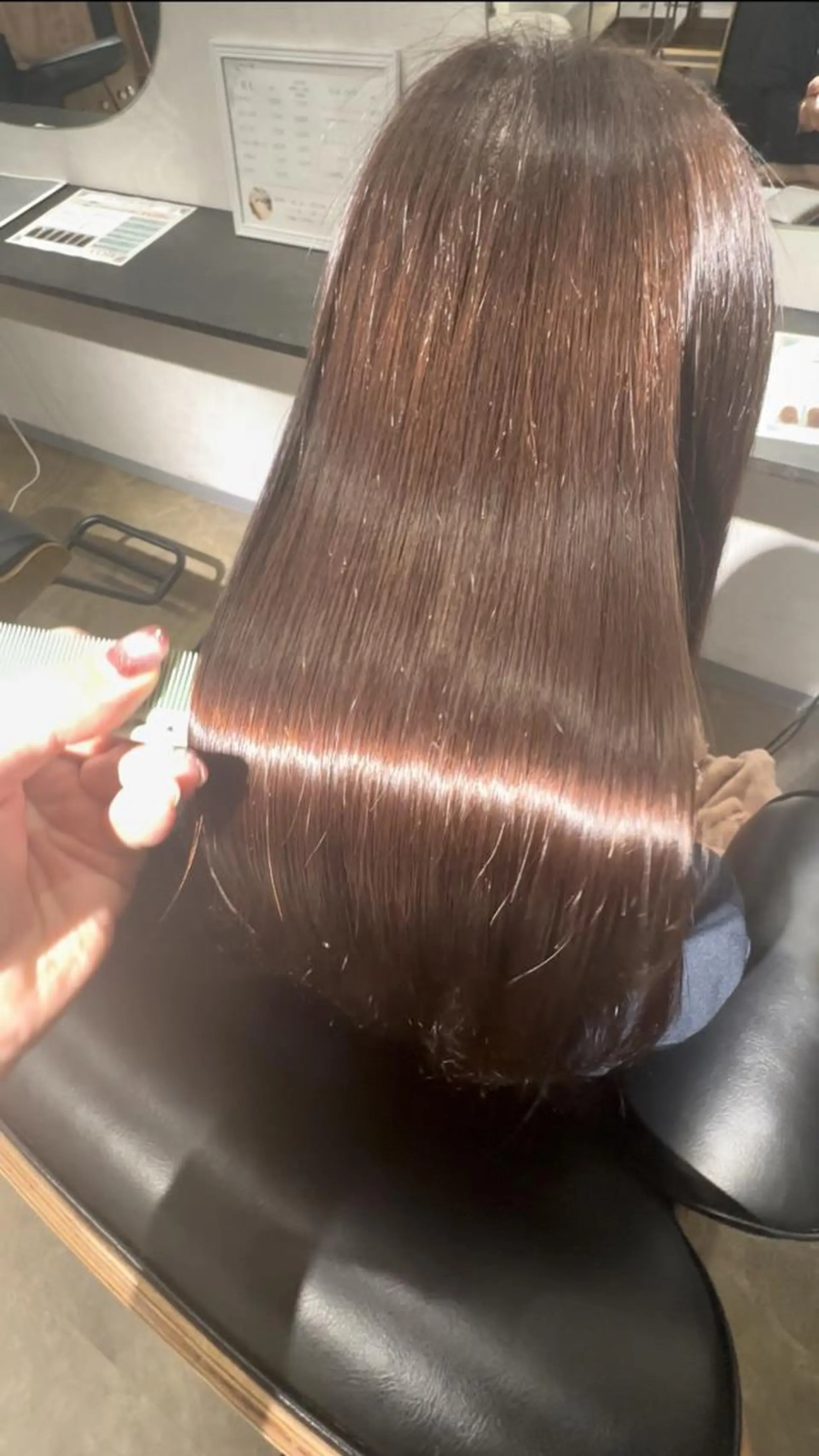 ロング 縮毛矯正 トリートメント 服部飛鳥 縮毛矯正 髪を綺麗にする人 栄のヘアスタイル