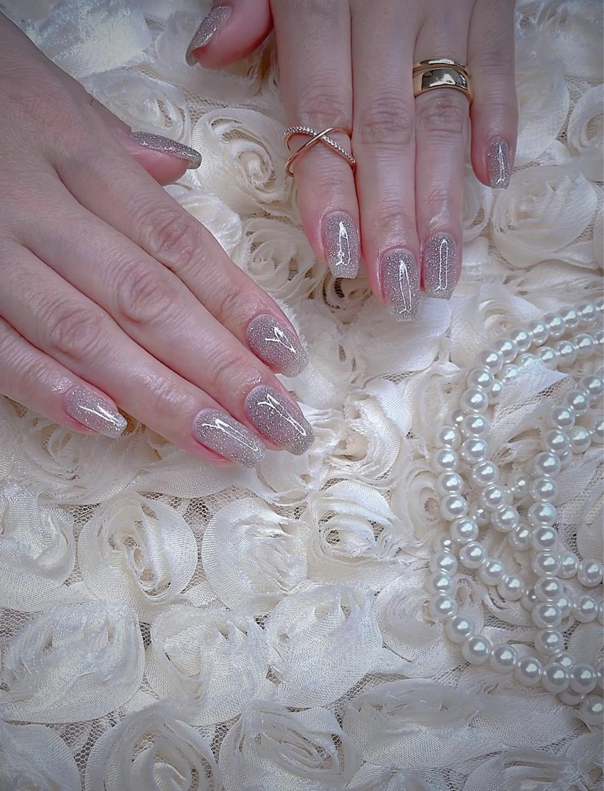 ミディアム 韓国風ヘア ハンドネイル めぐみのネイルサロン 惠のネイルデザイン