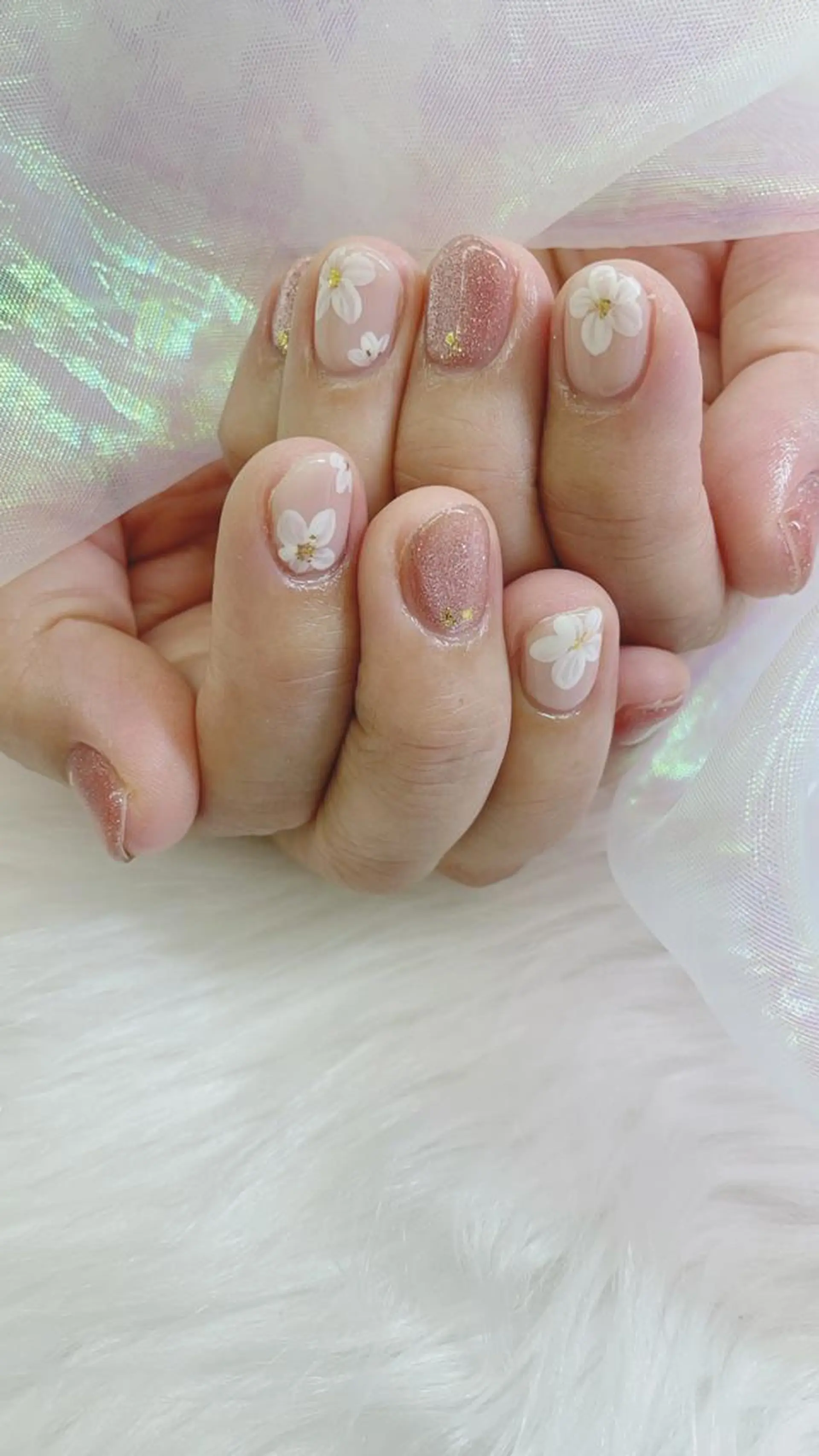 ネイル ハンドネイル ハンドケア 🦋ネイルサロン ブラン🌈ゆりのネイルデザイン