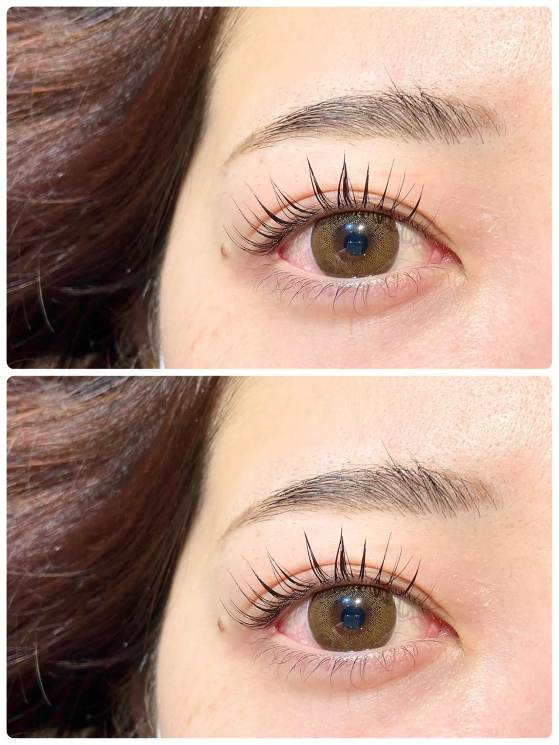 マツエク・マツパ 下まつげエクステ 一重×まつ毛パーマ マツパ リリバイシエル 長谷川の眉毛・アイブロウイメージ