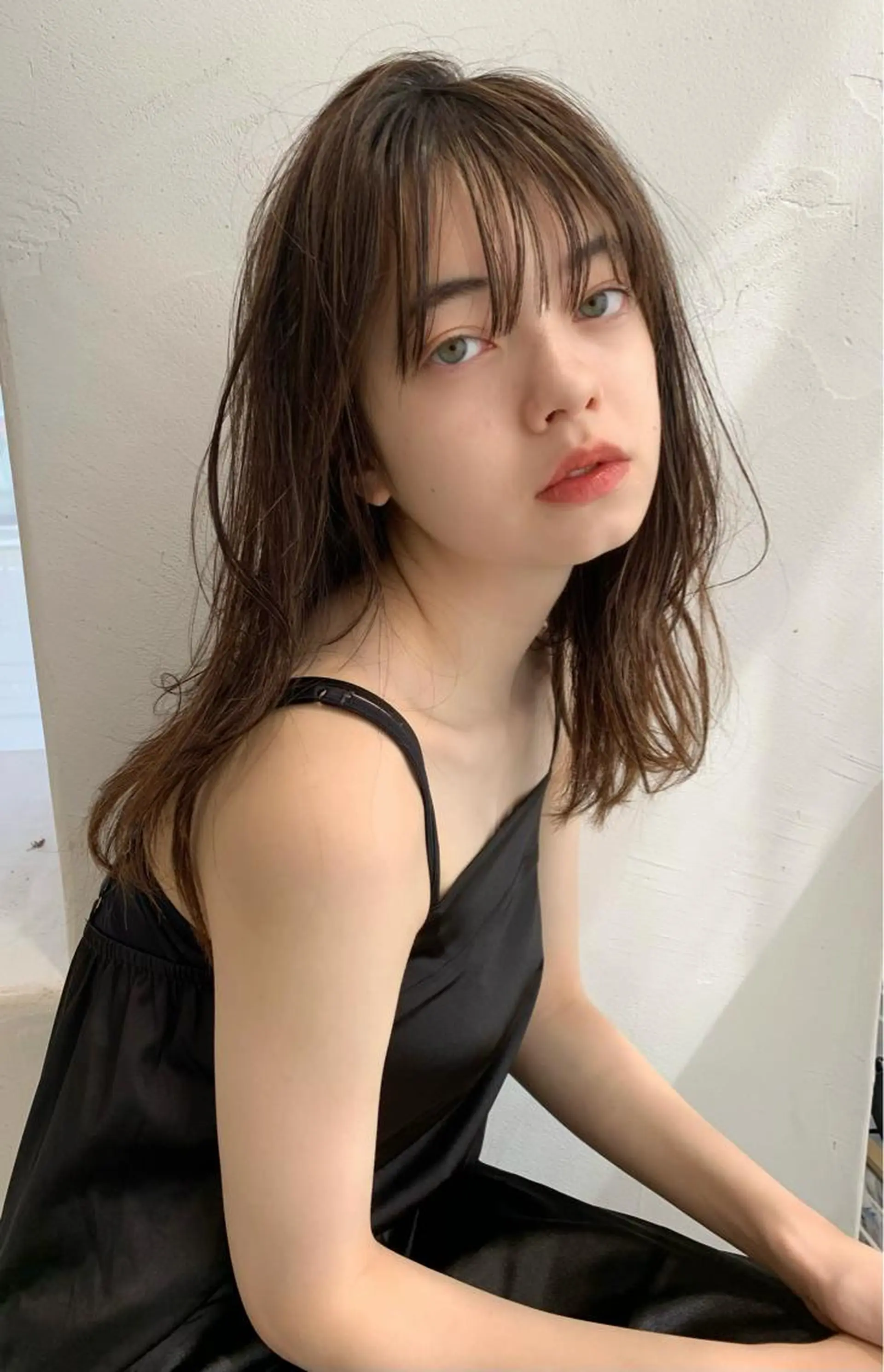 ロング カラー カット ヘアカラー トリートメント 顔周りレイヤー 🎀マリノのヘアスタイル