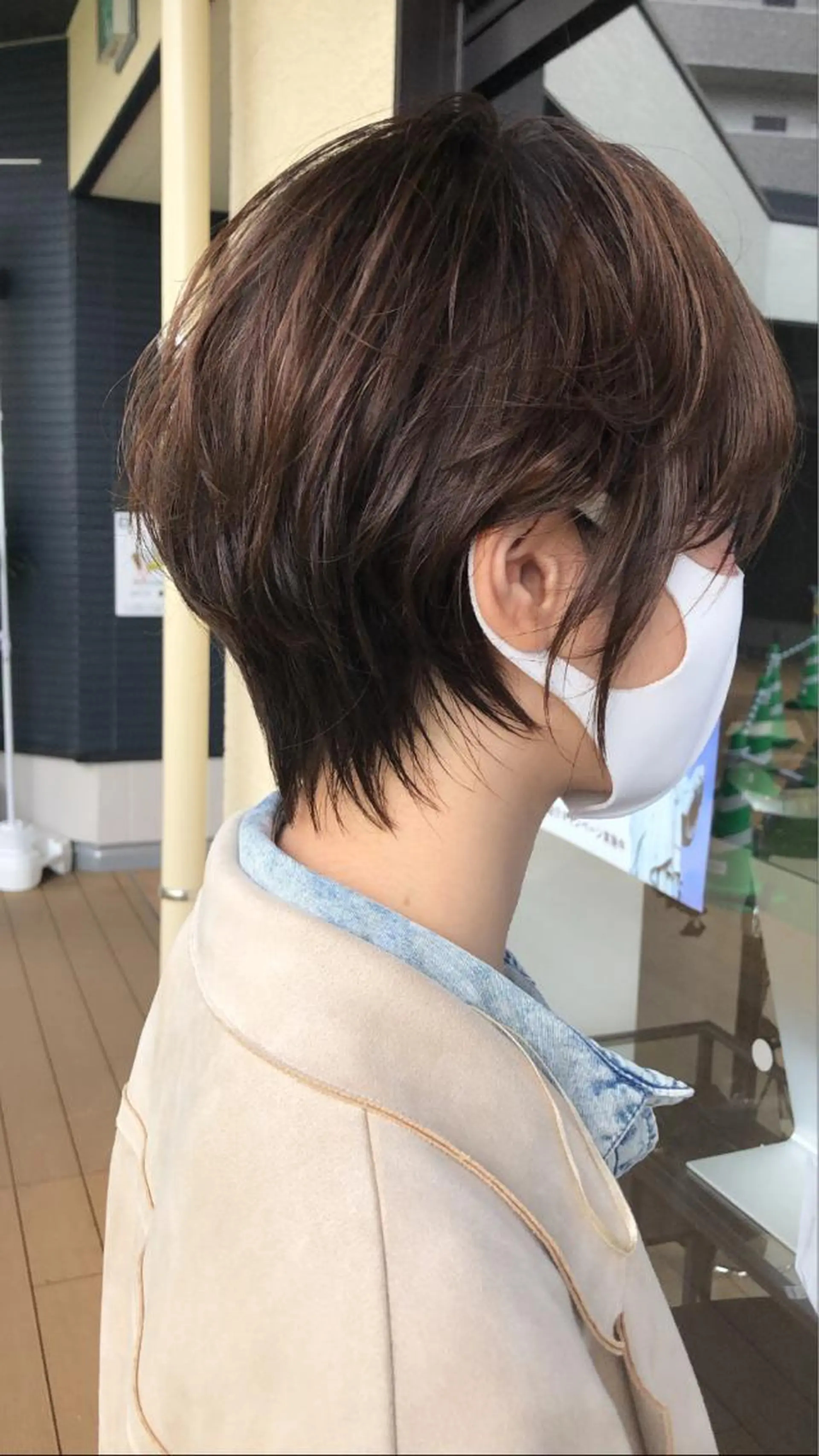 ショート カラー ショートボブ ボブ ショートヘア メンズヘア特化 崎田 成人のヘアスタイル