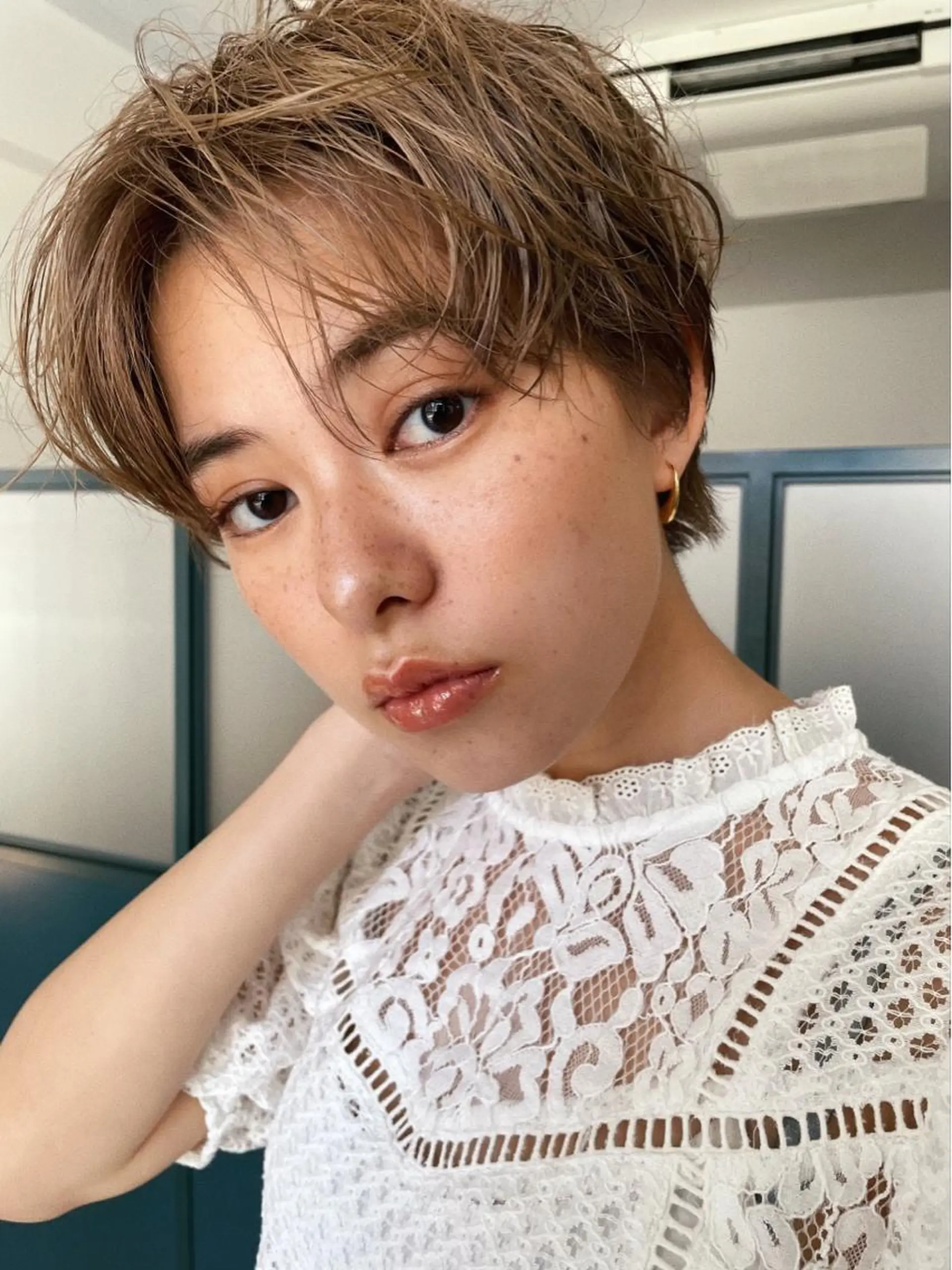 ミディアム カラー パーマ ヘアアレンジ ネイル マツエク・マツパ Miku /ブリーチ/ボブのヘアスタイル