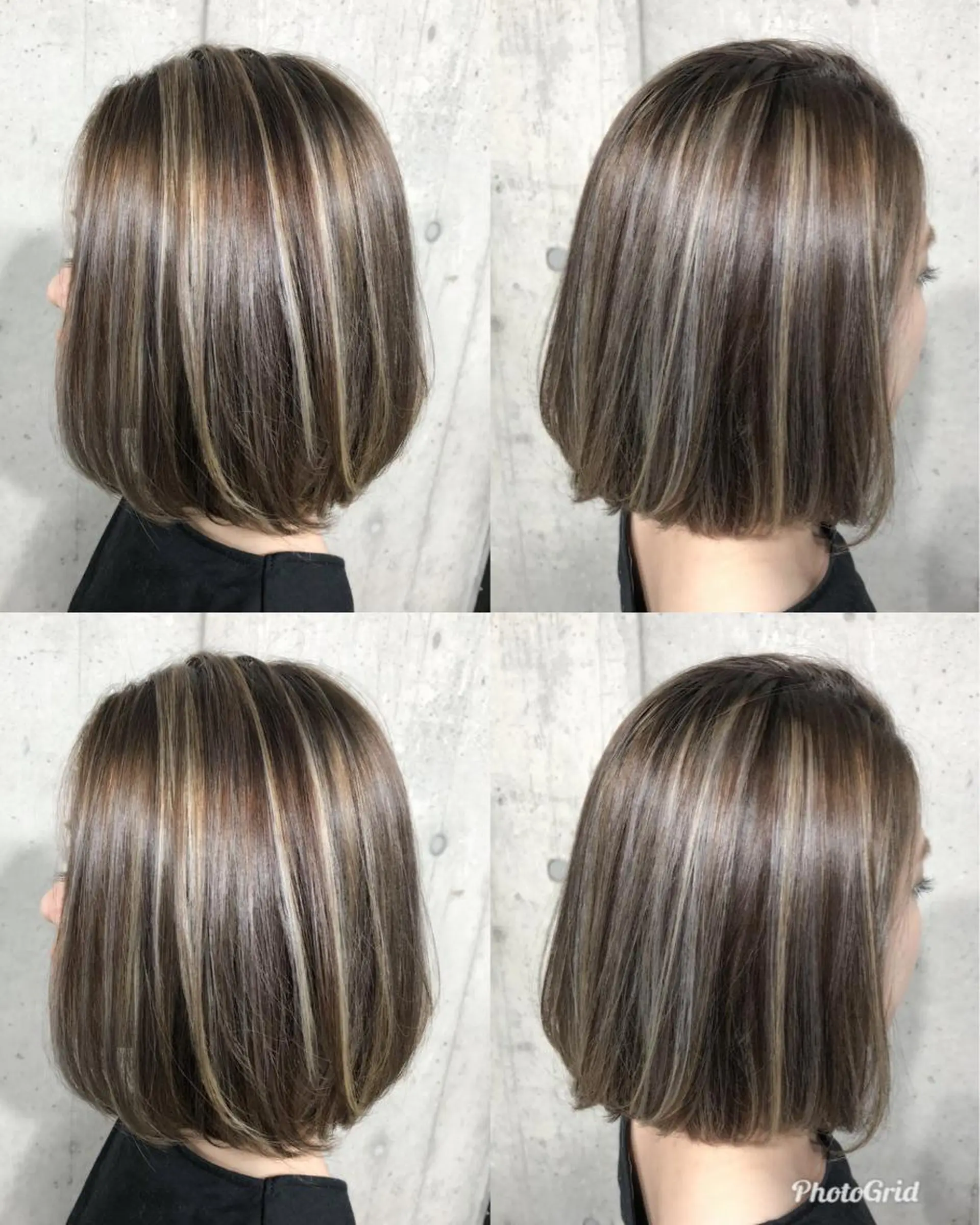 ミディアム カラー ベージュカラー ハイライトカラー 外国人風カラー ハイライト 北條 優輝のヘアスタイル