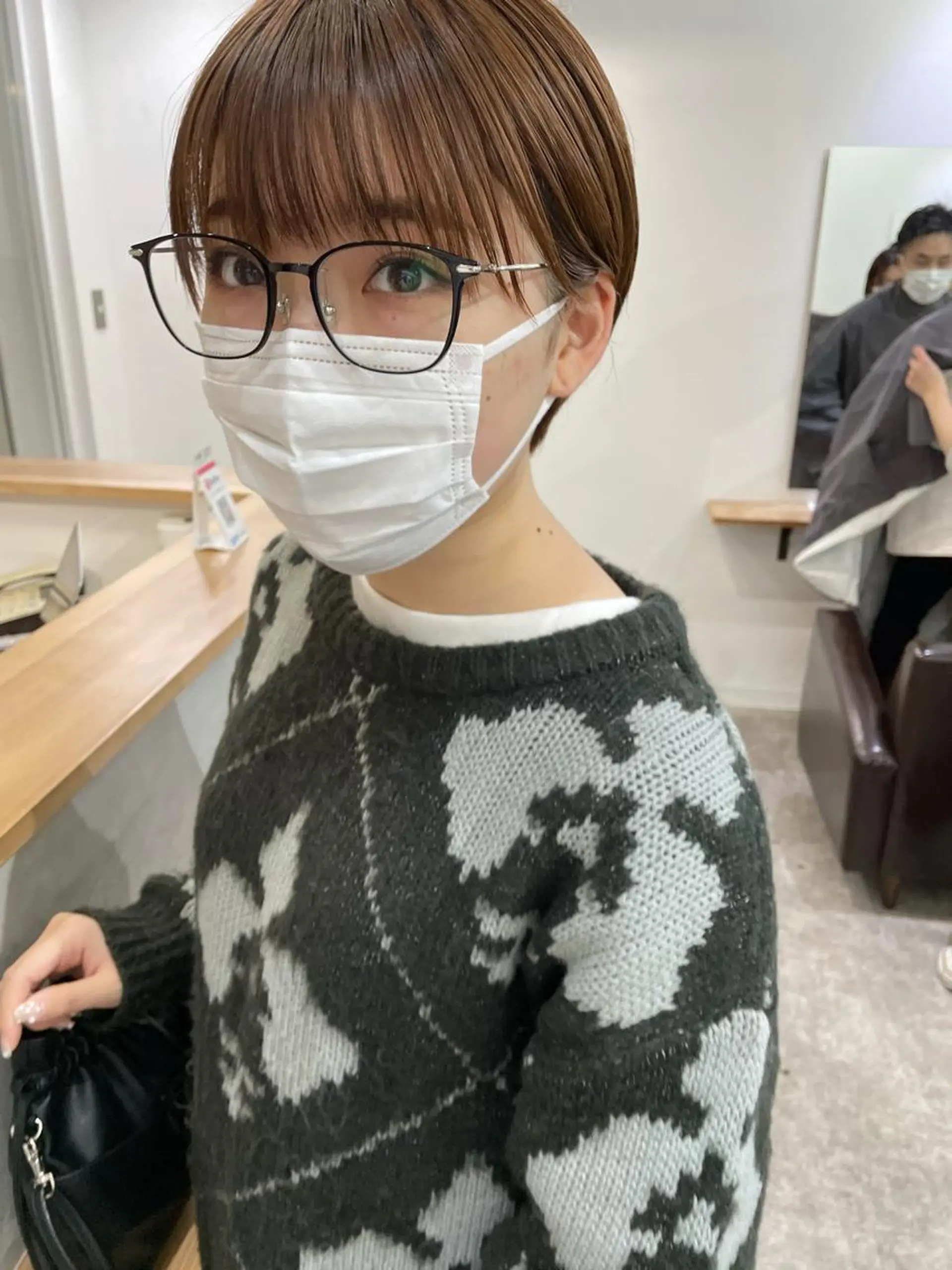 ショート カラー ショートヘア トリートメント 酸熱トリートメント カット トリートメント パーマ/透明感カラー /ボブ/吉田一生のヘアスタイル