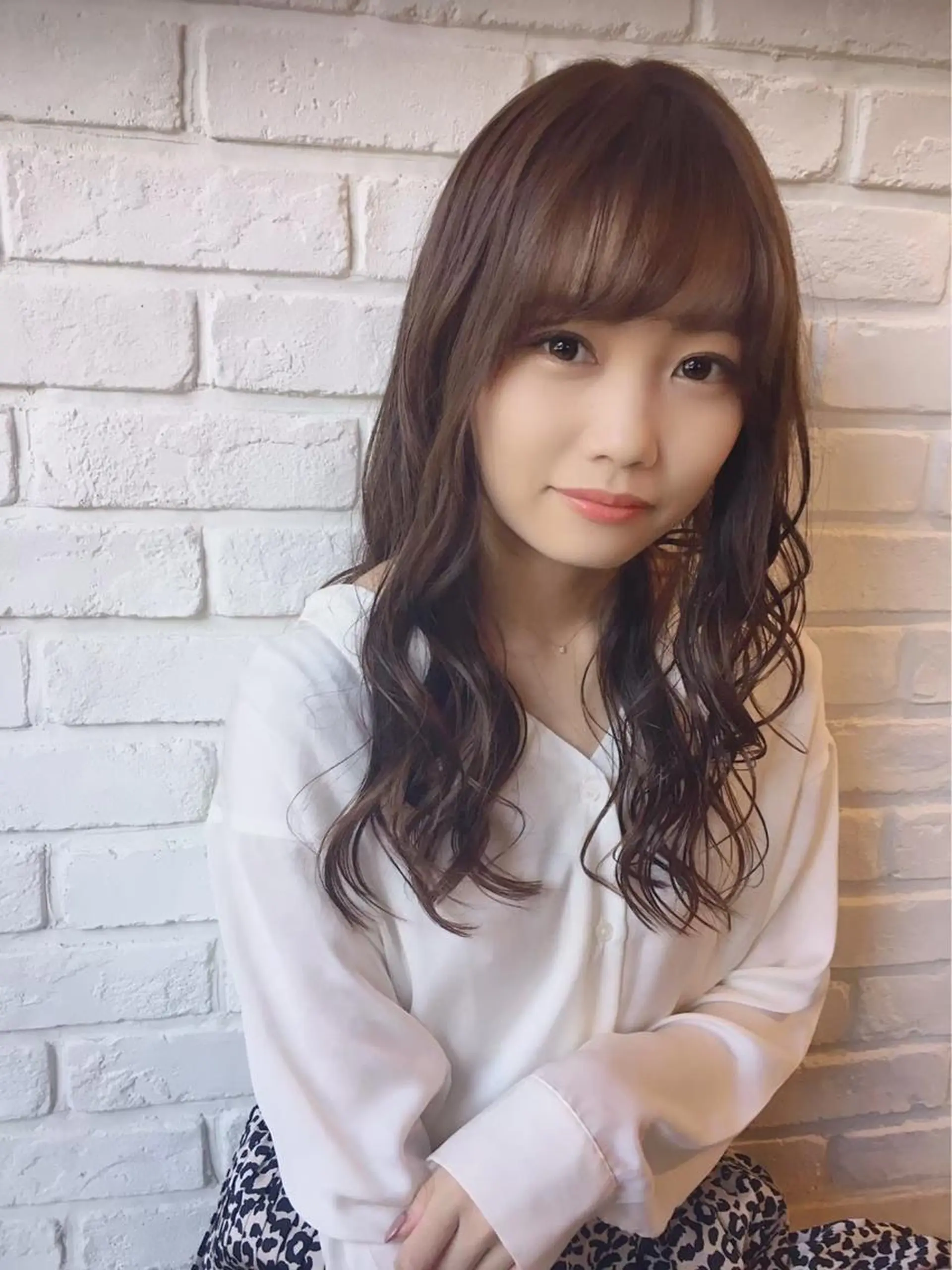 セミロング カラー 豊中/メンズ特化 岡田 龍之介のヘアスタイル