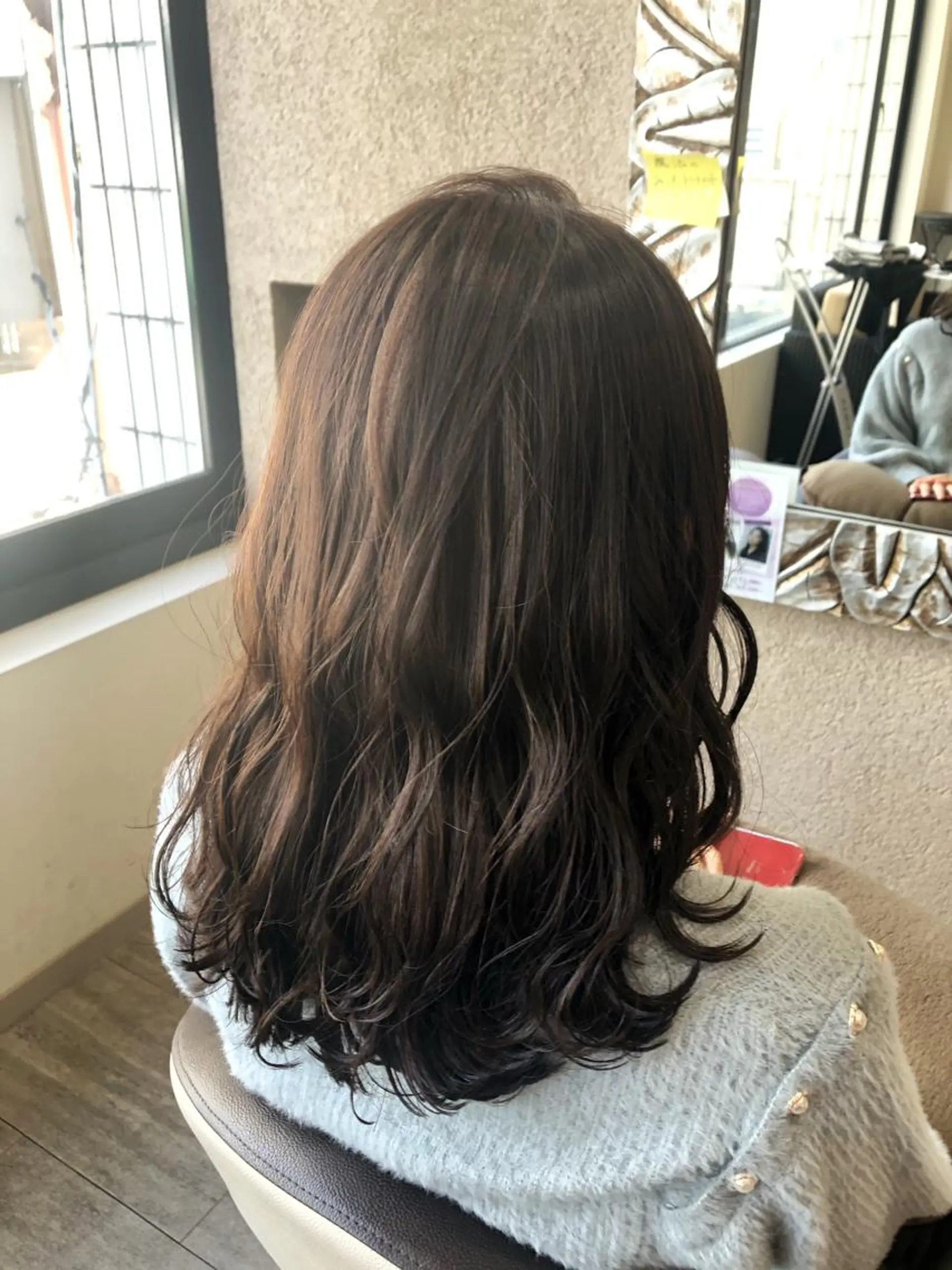セミロング カラー ベージュカラー ブラウンカラー カット ヘアカラー トリートメント 森田 真由のヘアスタイル