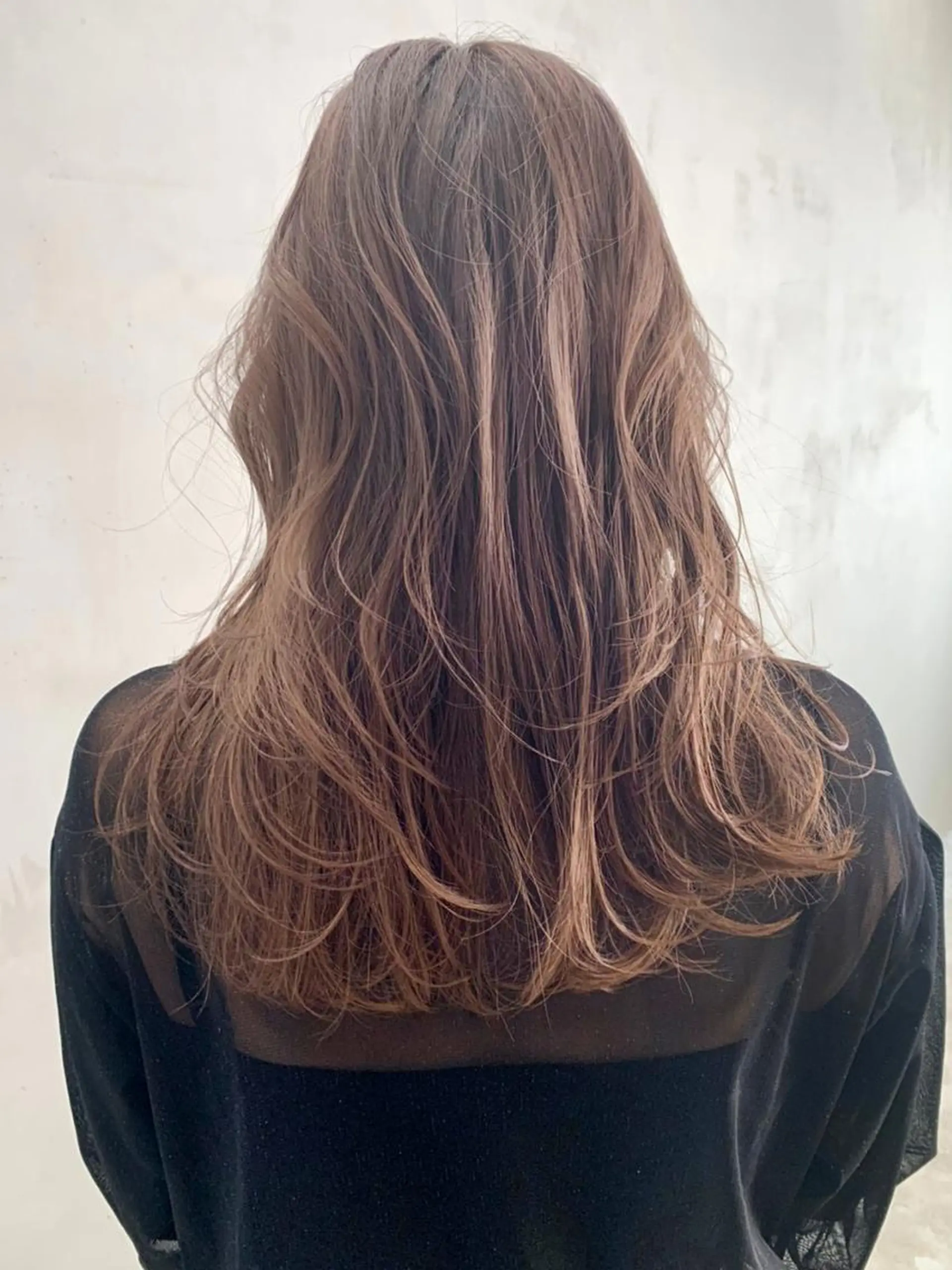 セミロング カラー パーマ ヘアアレンジ ピンクカラー ITbyALBUM 中野店のヘアスタイル