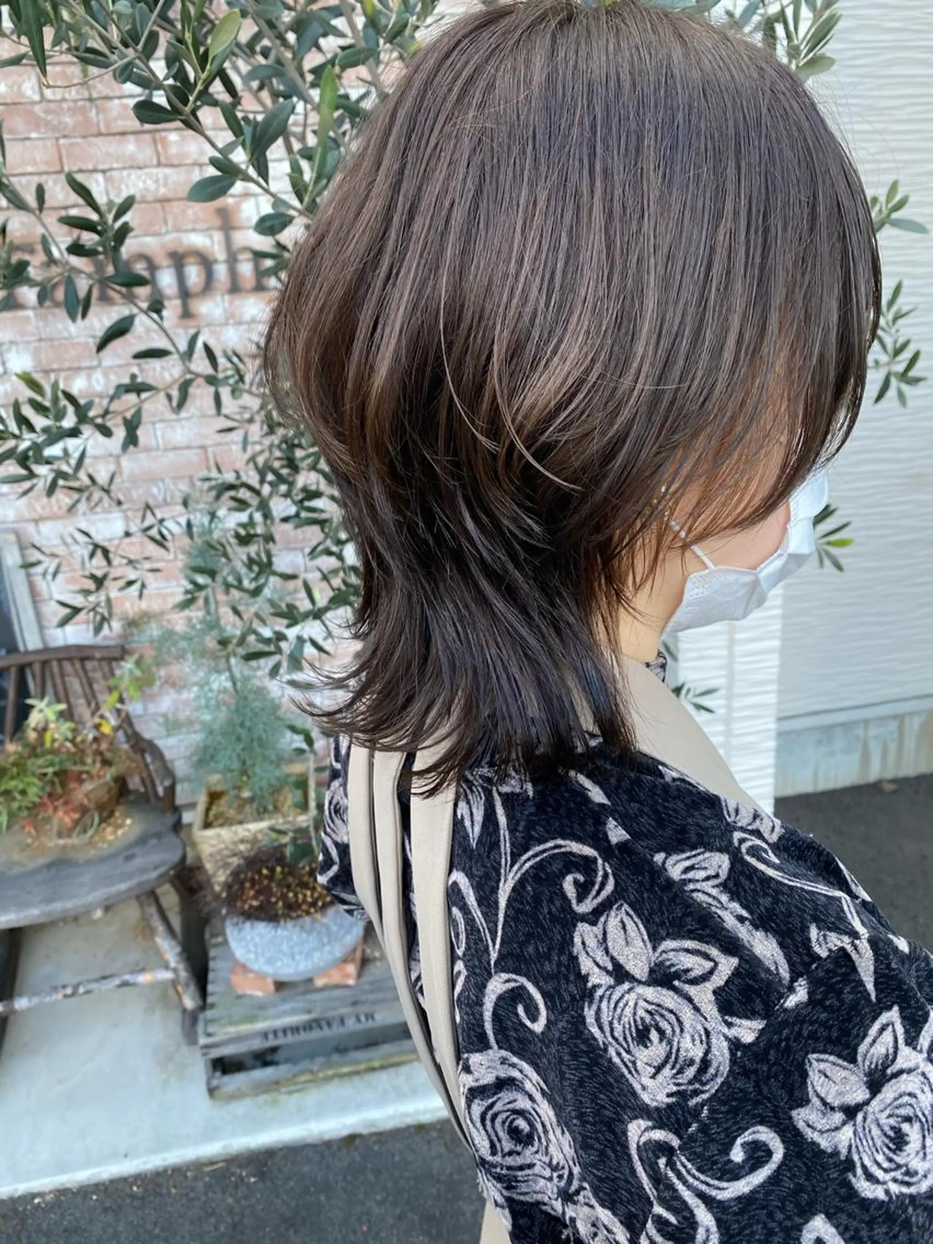 ミディアム カラー ハイライトカラー ハイライト ウルフカット カット ヘアカラー トリートメント 【浜松・豊橋】 ニシモトのヘアスタイル