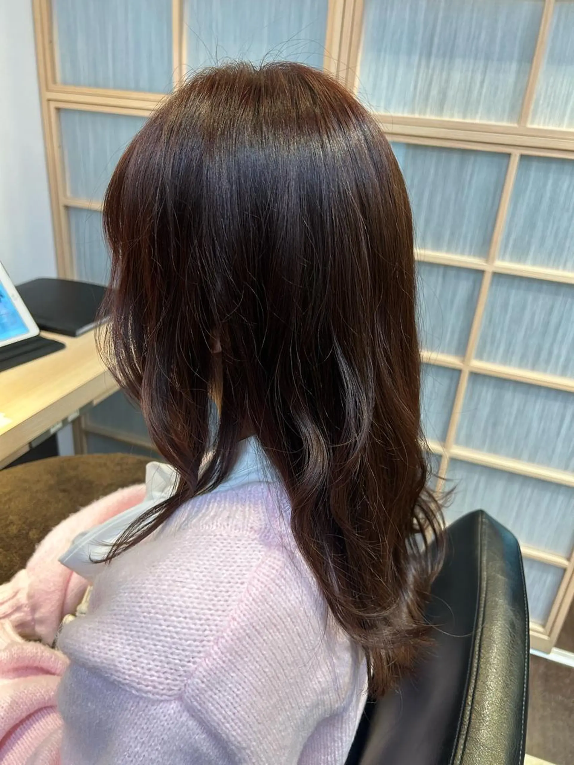 ロング カラー ブラウンカラー ピンクカラー ピンクブラウン パーマモデル募集中 瀬在紗也香のヘアスタイル