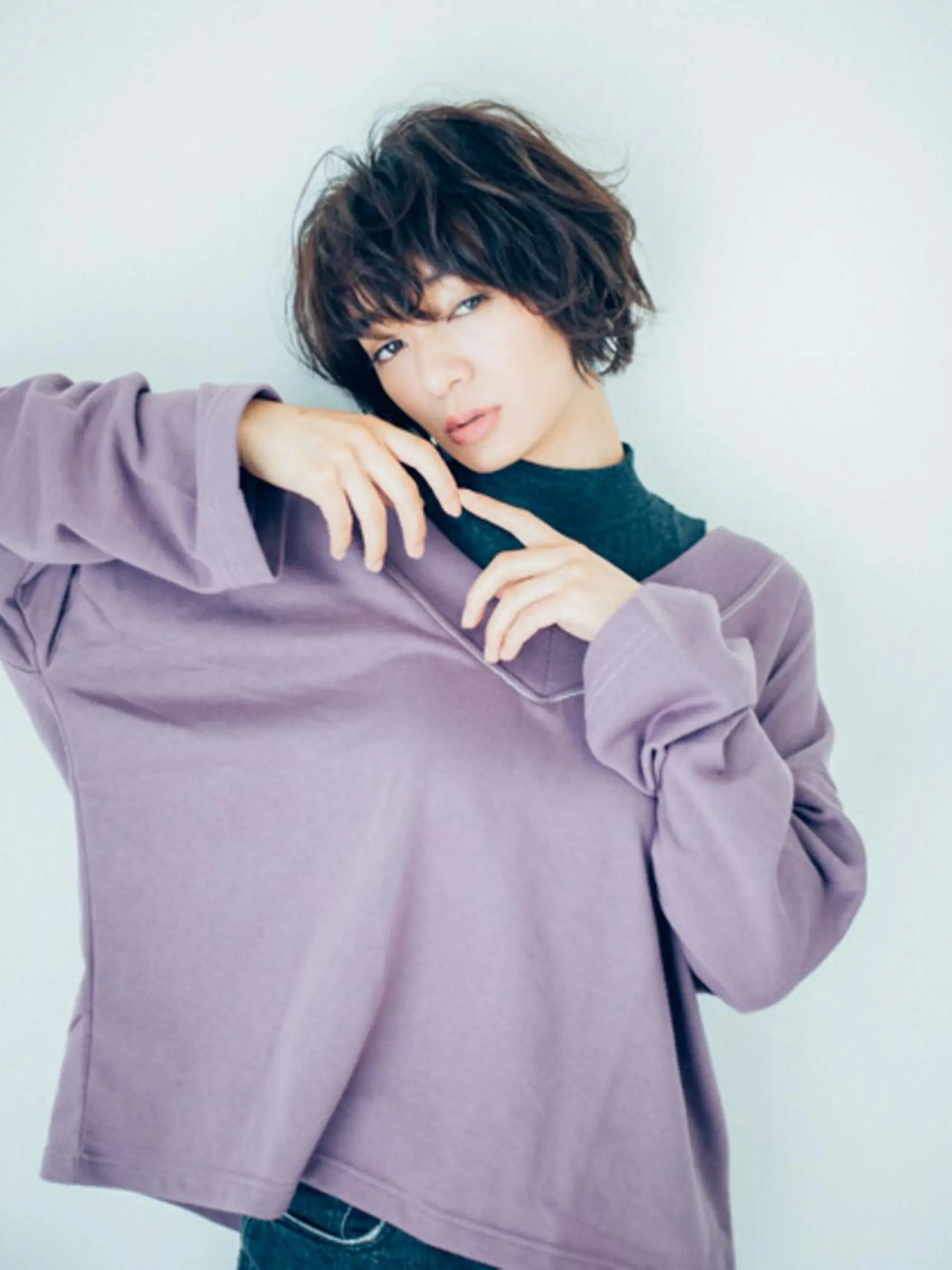 ショート カラー パーマ 【公式】amble luxe池袋東口🩷のヘアスタイル