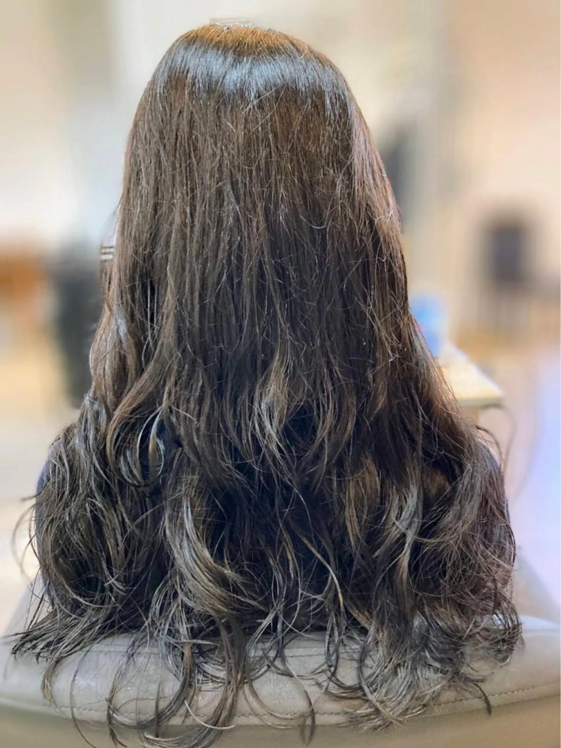 ロング カット パーマ トリートメント 寺田 ゆりのヘアスタイル