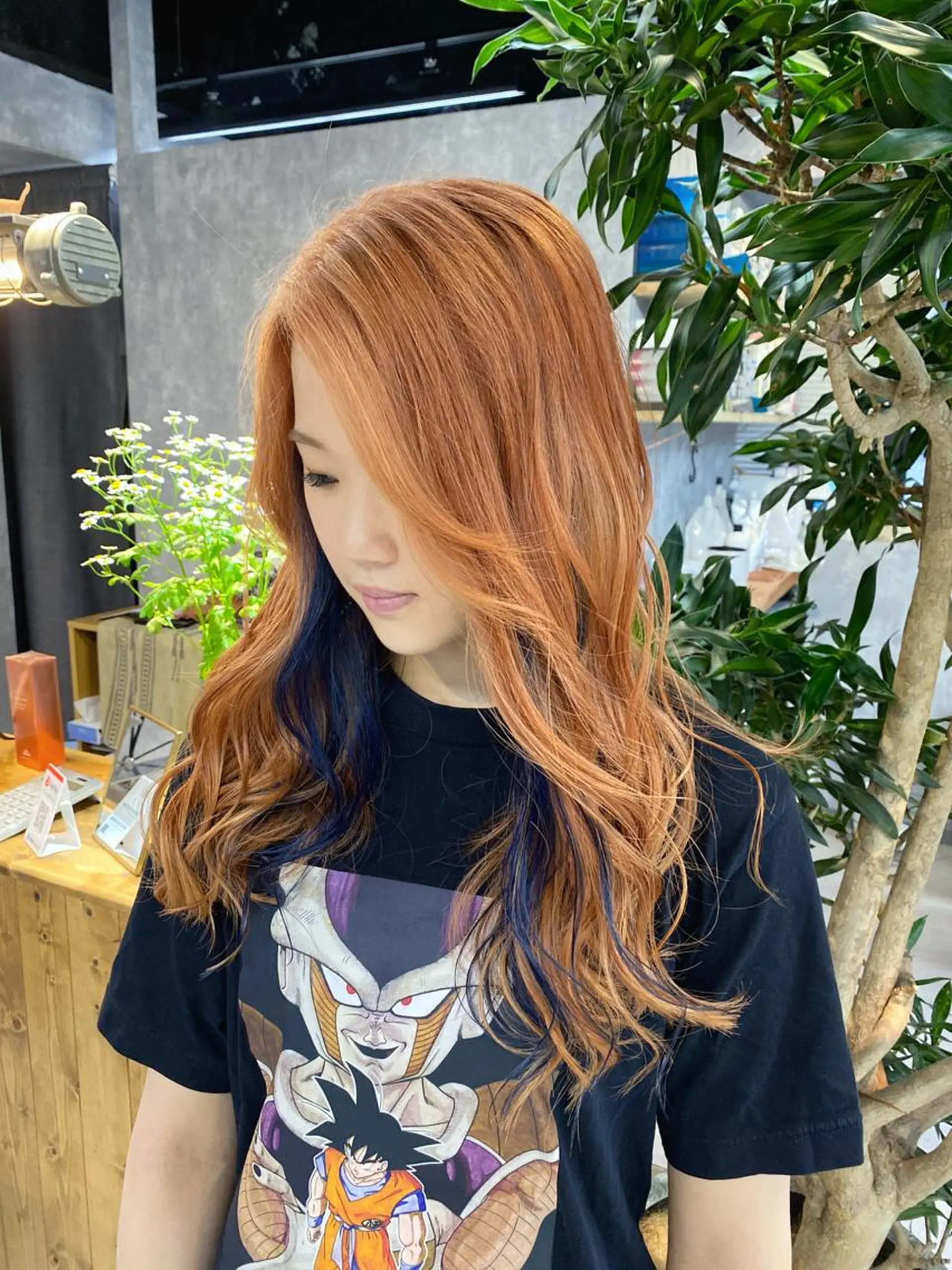 ロング アッシュ アッシュブラック ボブ 髪質改善 韓国風ヘア 【.ico】心斎橋 飛田ゆうきのヘアスタイル