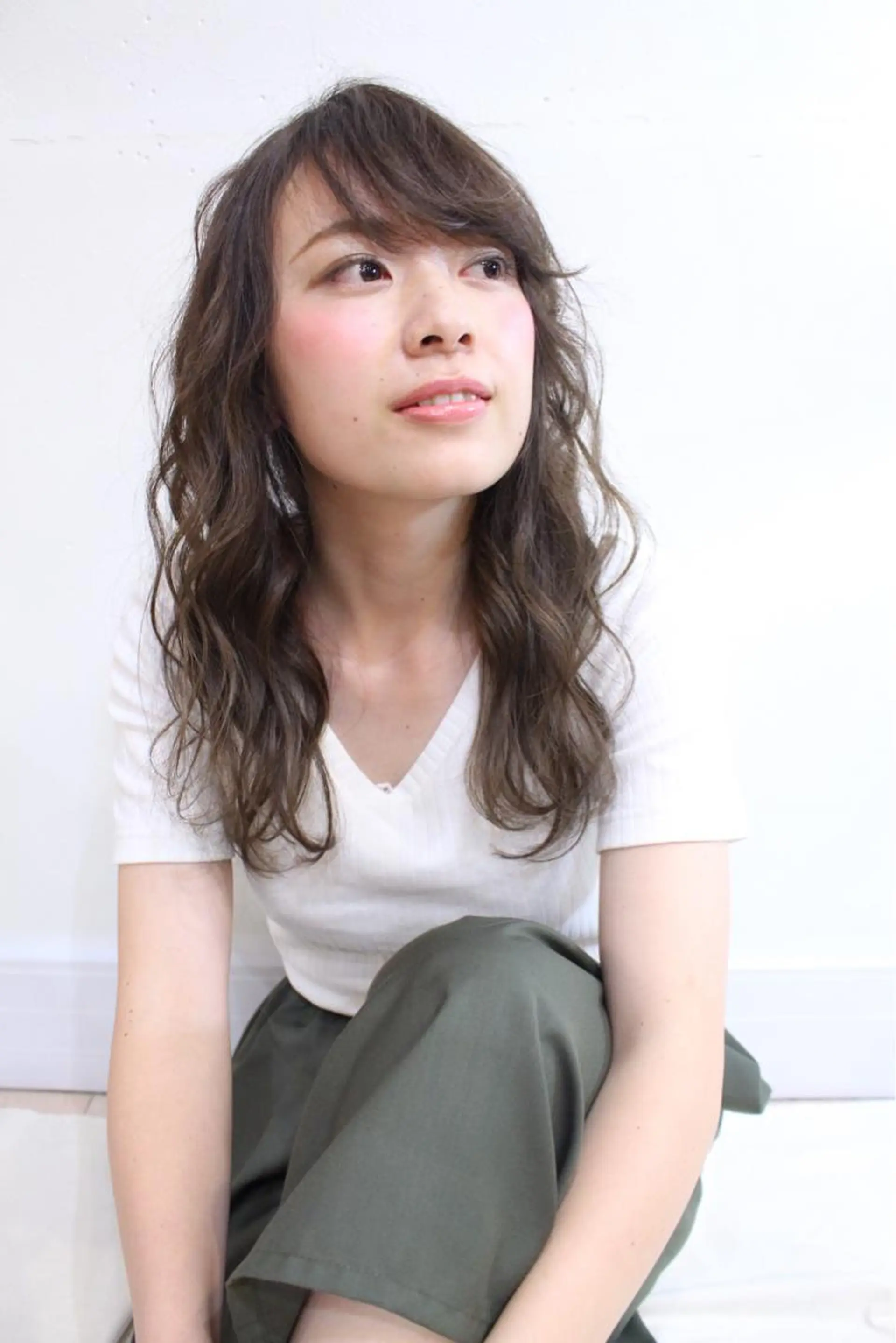 ロング カラー パーマ Freez狭間 裕美のヘアスタイル