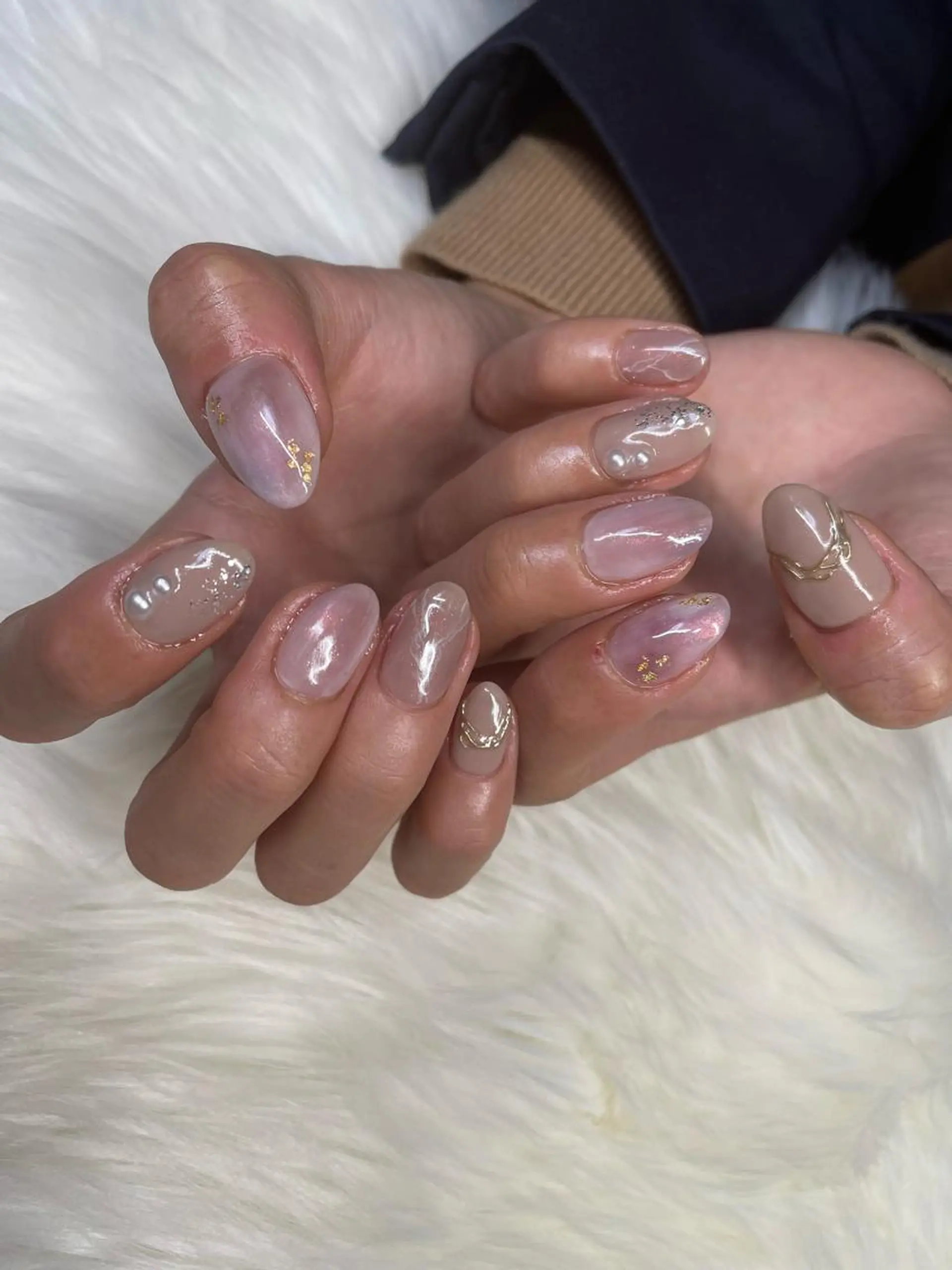 ロング カラー ヘアアレンジ キッズ ネイル マツエク・マツパ 福田 加奈のネイルデザイン