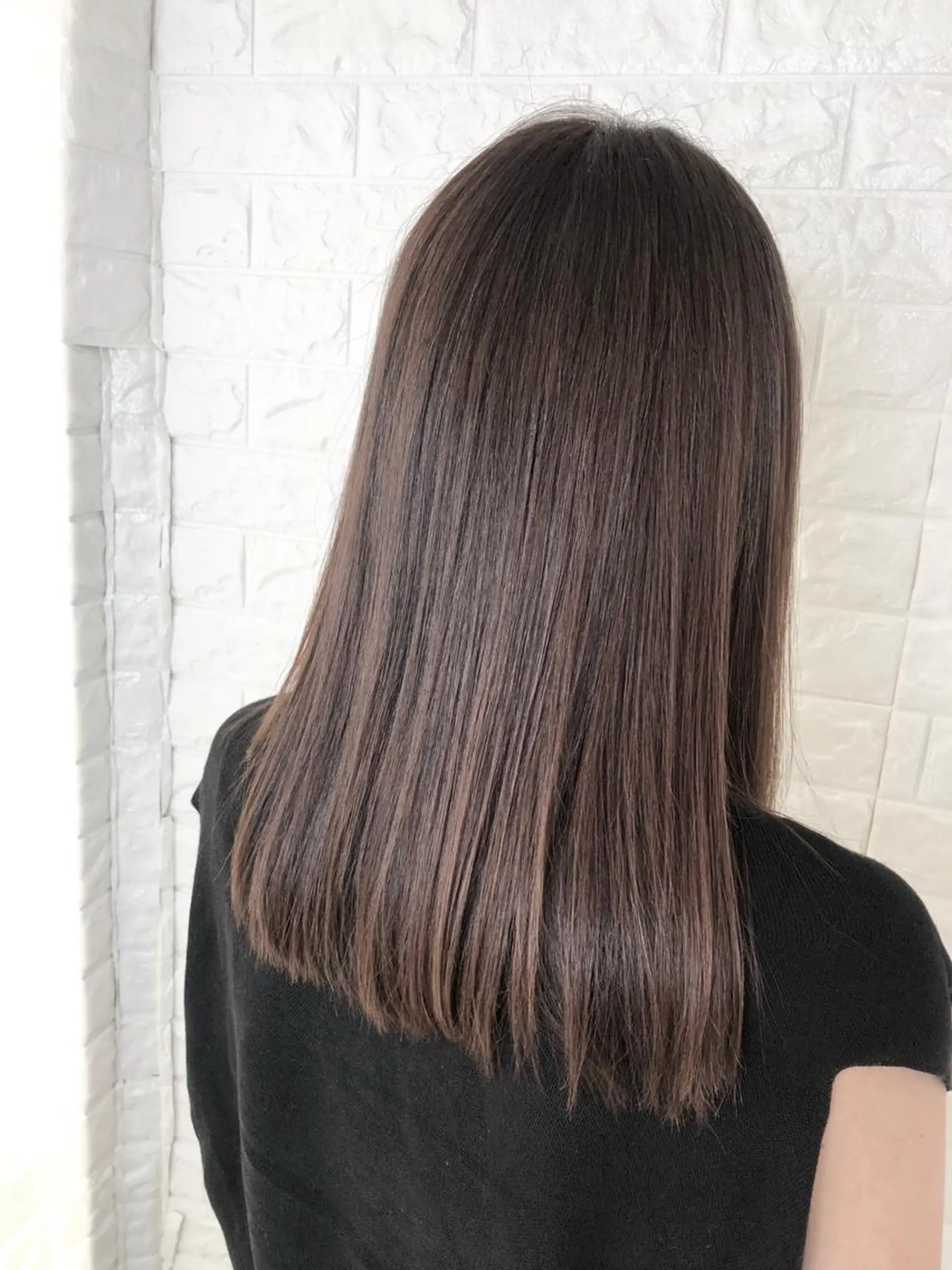 セミロング 縮毛矯正/髪質改善 主税巧一のヘアスタイル