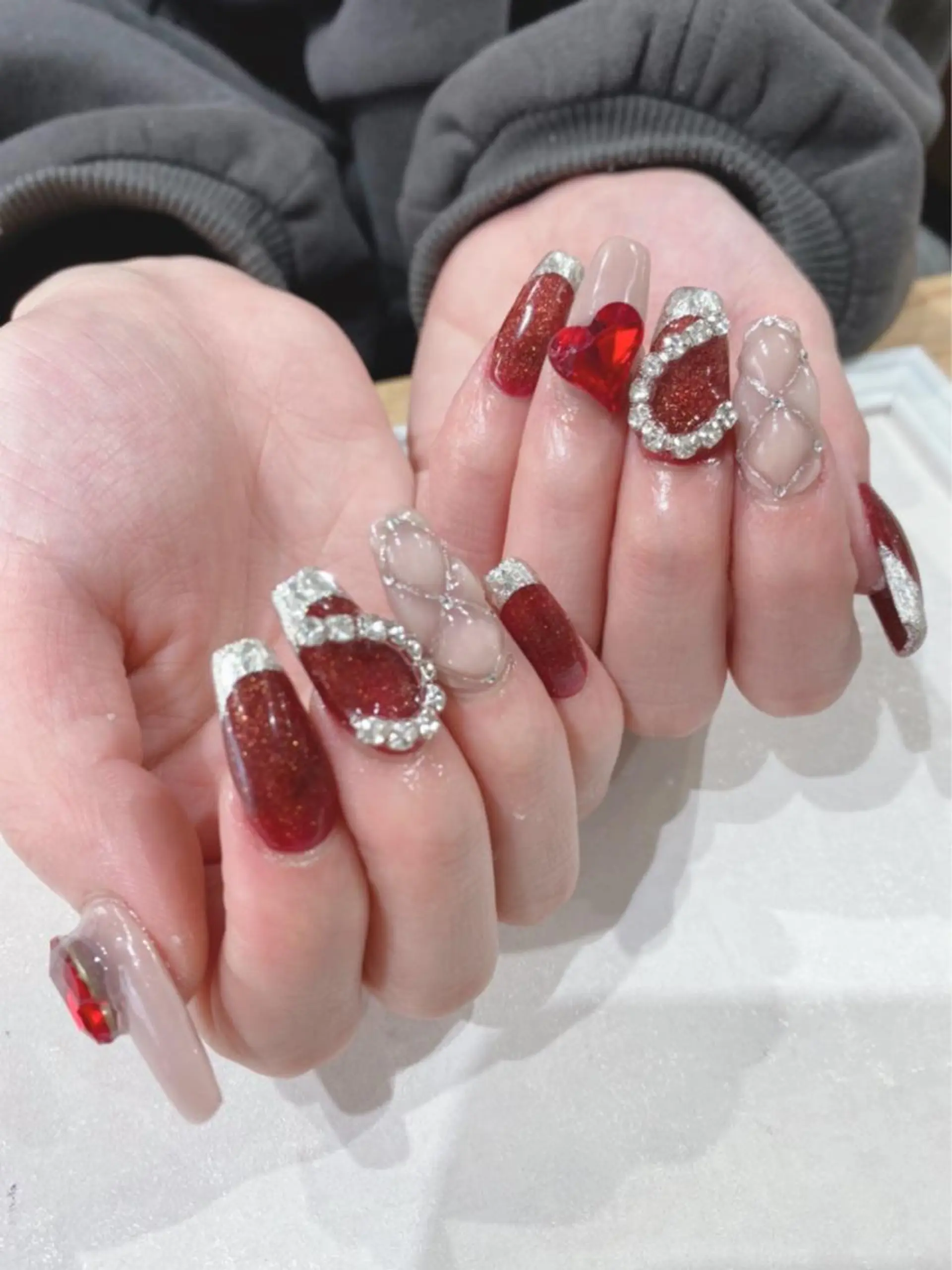 ロング ハンドネイル Nail  R💫 naoのネイルデザイン