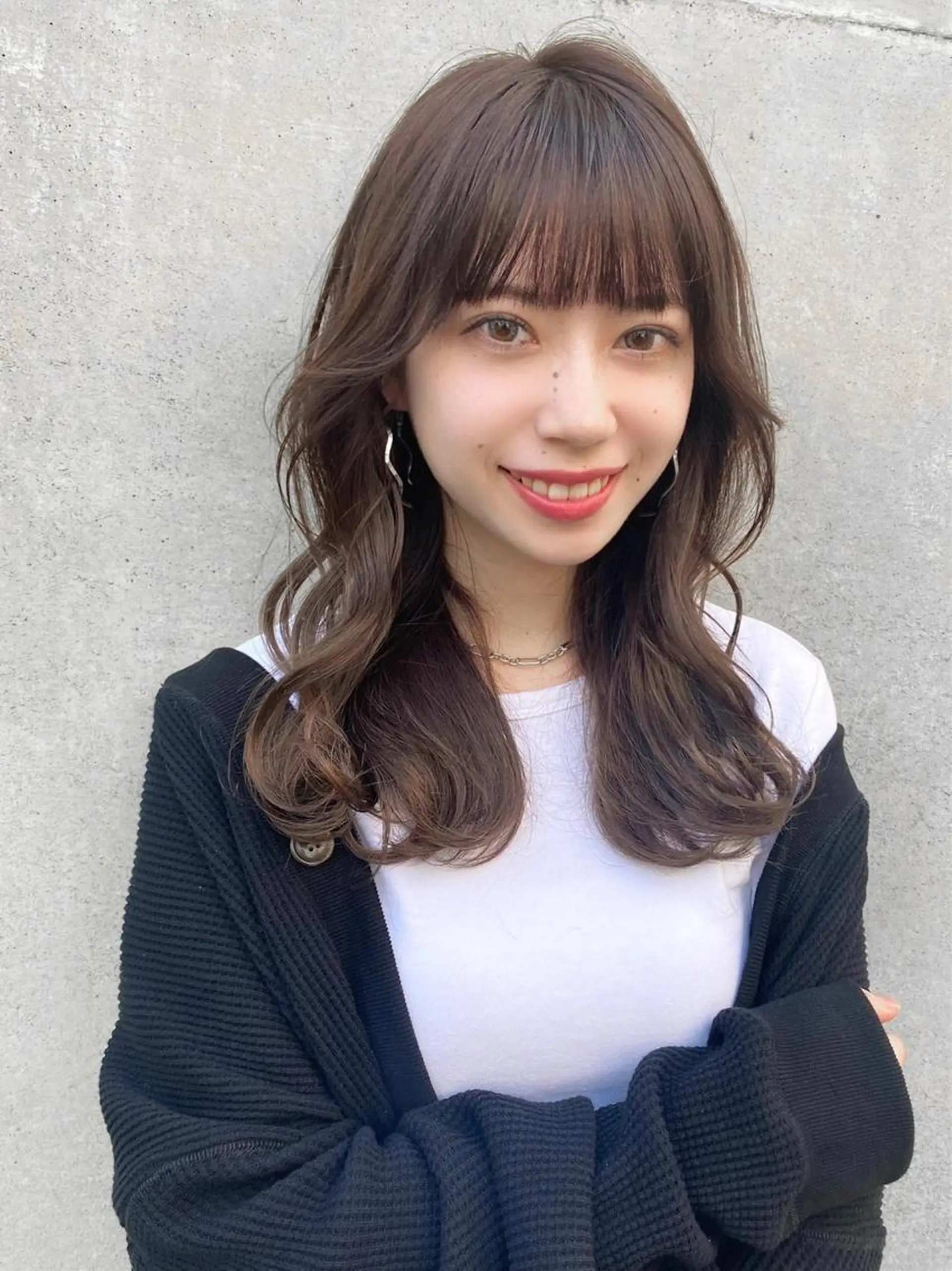 ロング カラー くびれヘア レイヤー/顔周り /透明感🩶高橋大のヘアスタイル