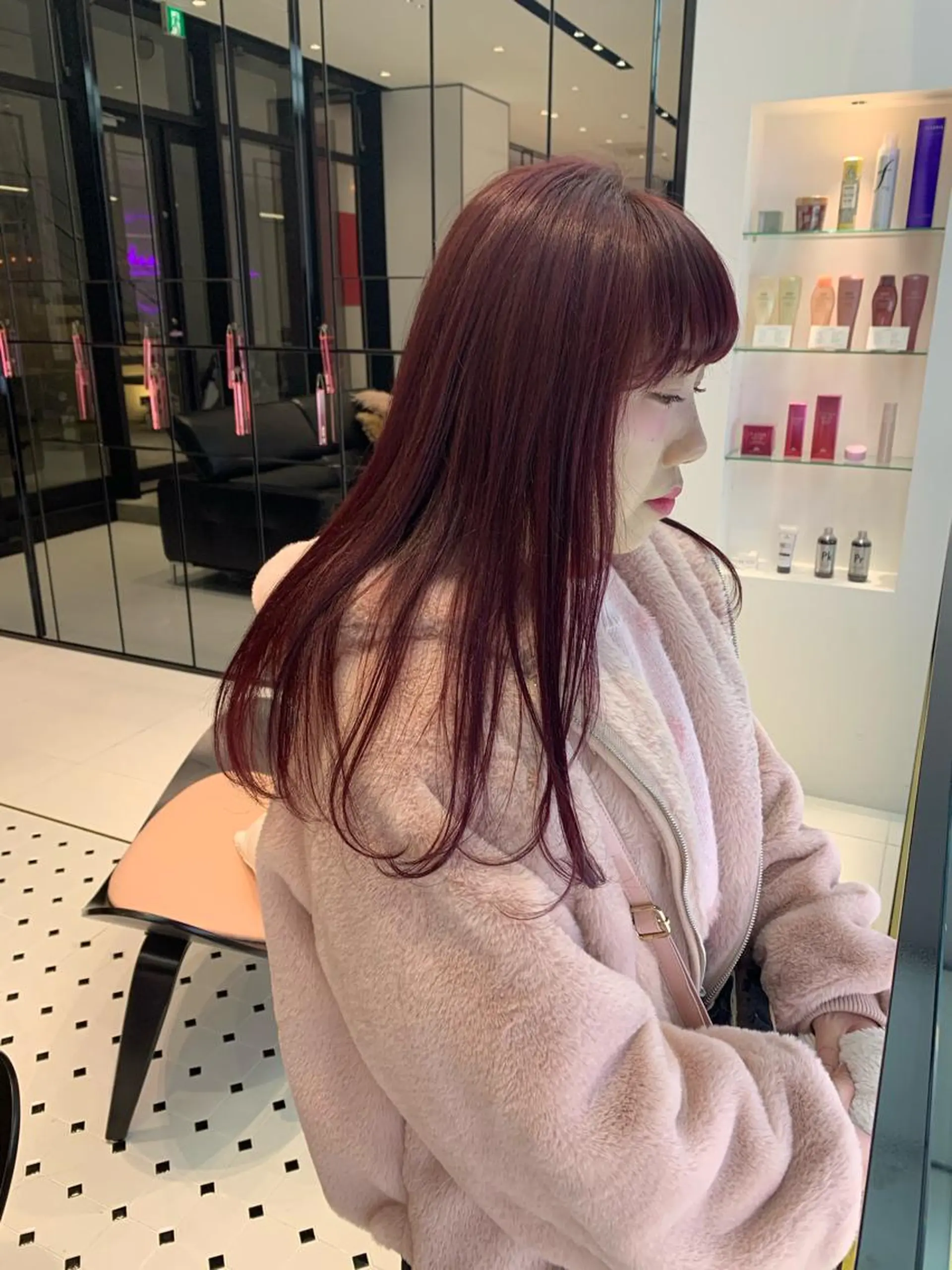 ロング カラー ハッシュカット/ハイ トーン/MANAMIのヘアスタイル