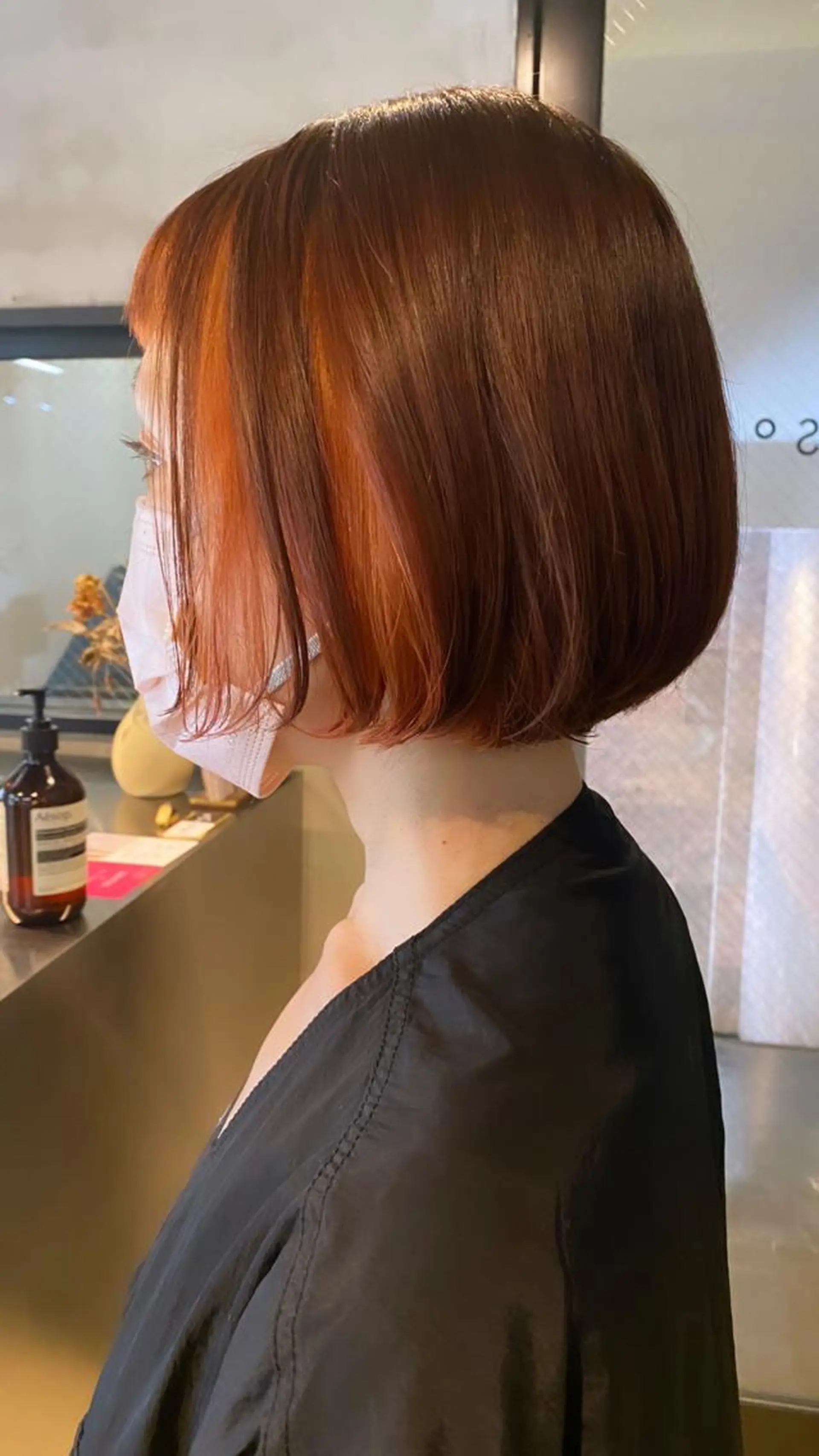 ミディアム カラー ヘアカラー トリートメント 艶髪/髪質改善/ MONSO山本のヘアスタイル