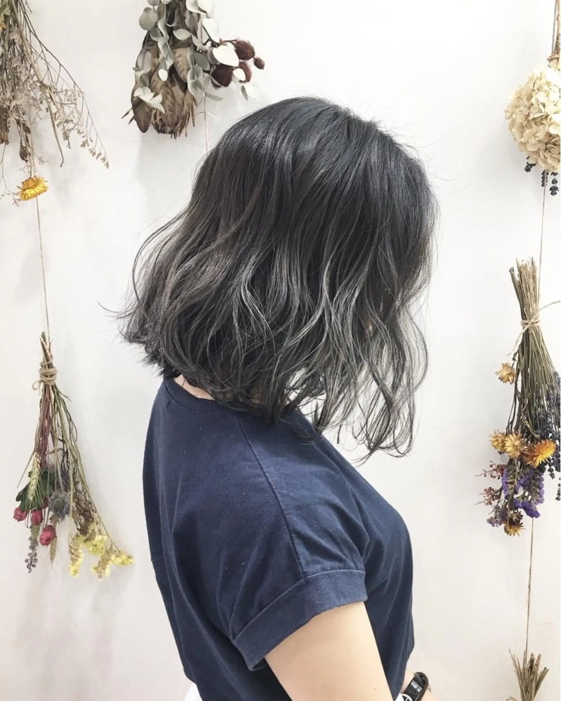 ミディアム 大人透明感艶カラー 寺田稜のヘアスタイル