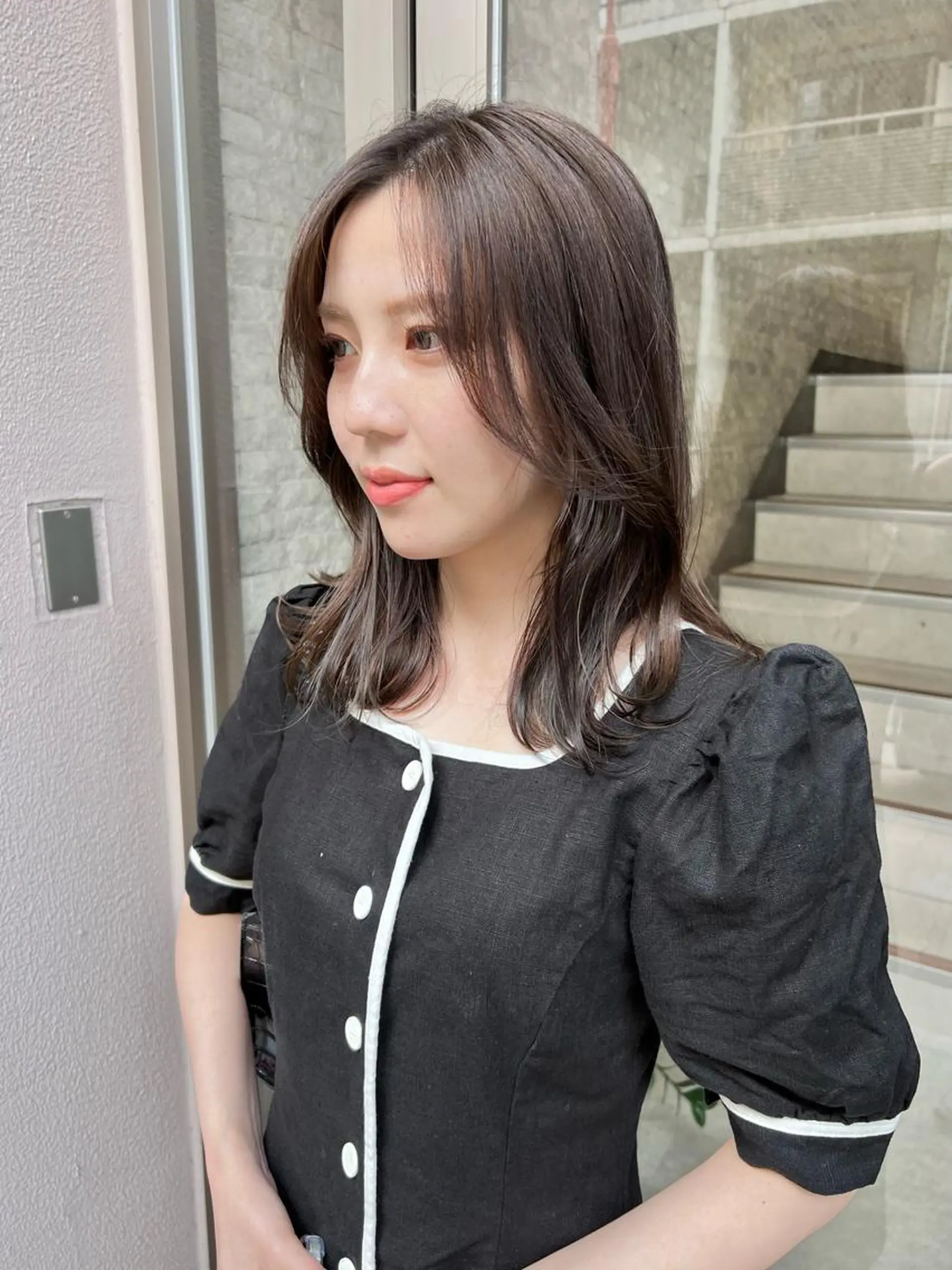 セミロング カラー カット ヘアカラー 樫原裕二 /柔らかいカラーのヘアスタイル