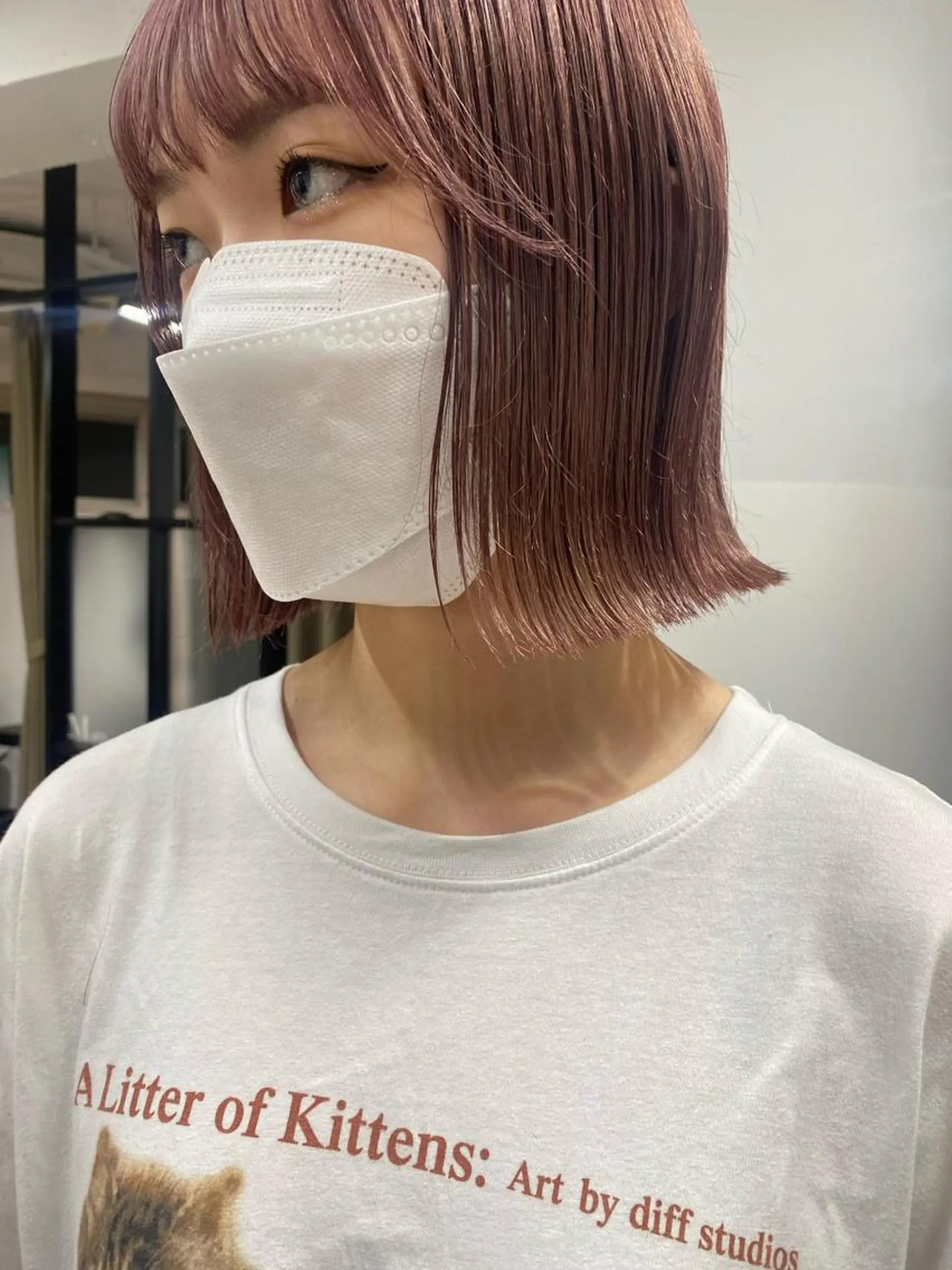 ショート カラー カット ヘアカラー トリートメント センターパート/ 暖色カラーayuのヘアスタイル