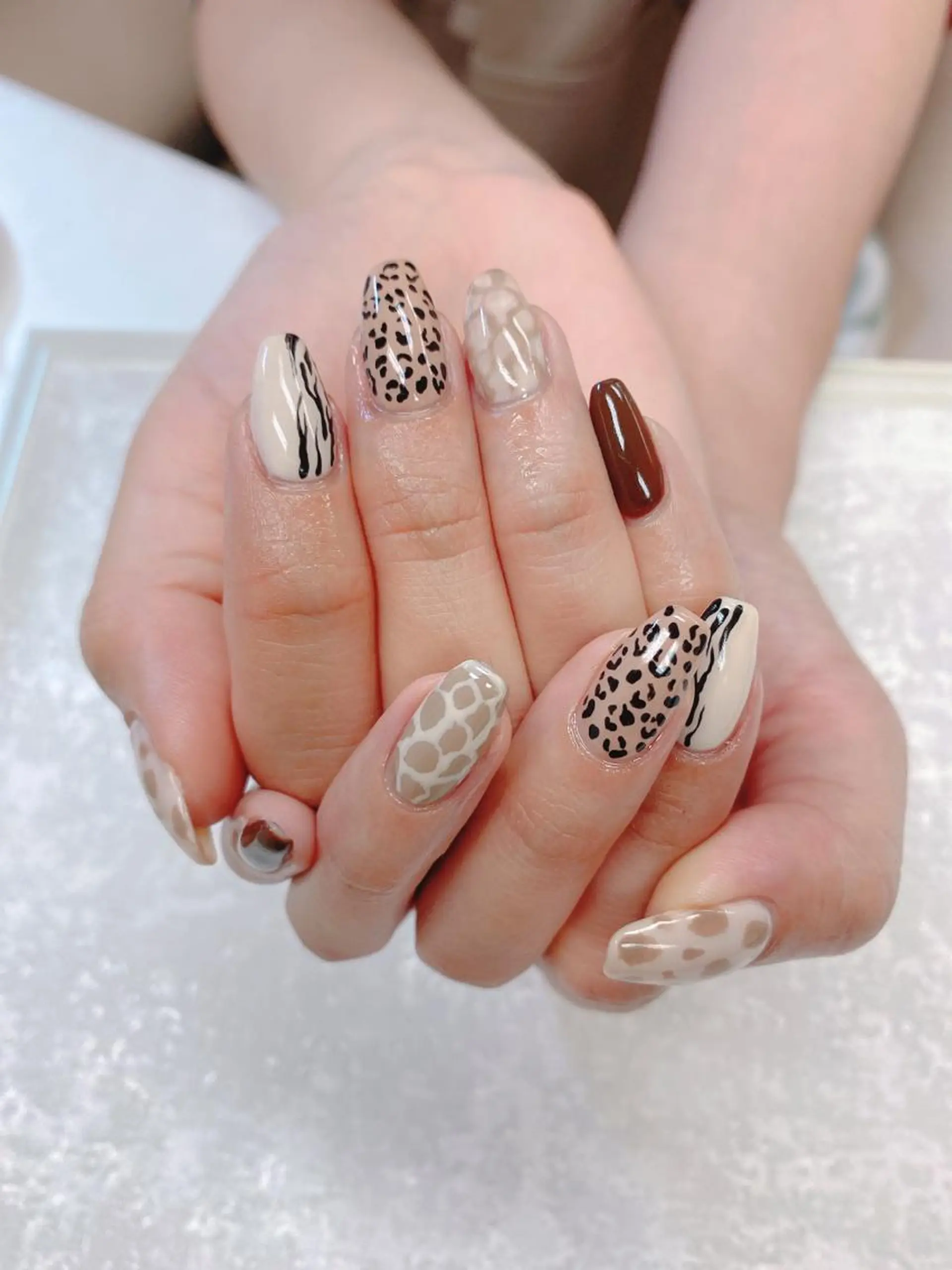 ミディアム ハンドネイル JNA認定講師🌸 RIEのネイルデザイン