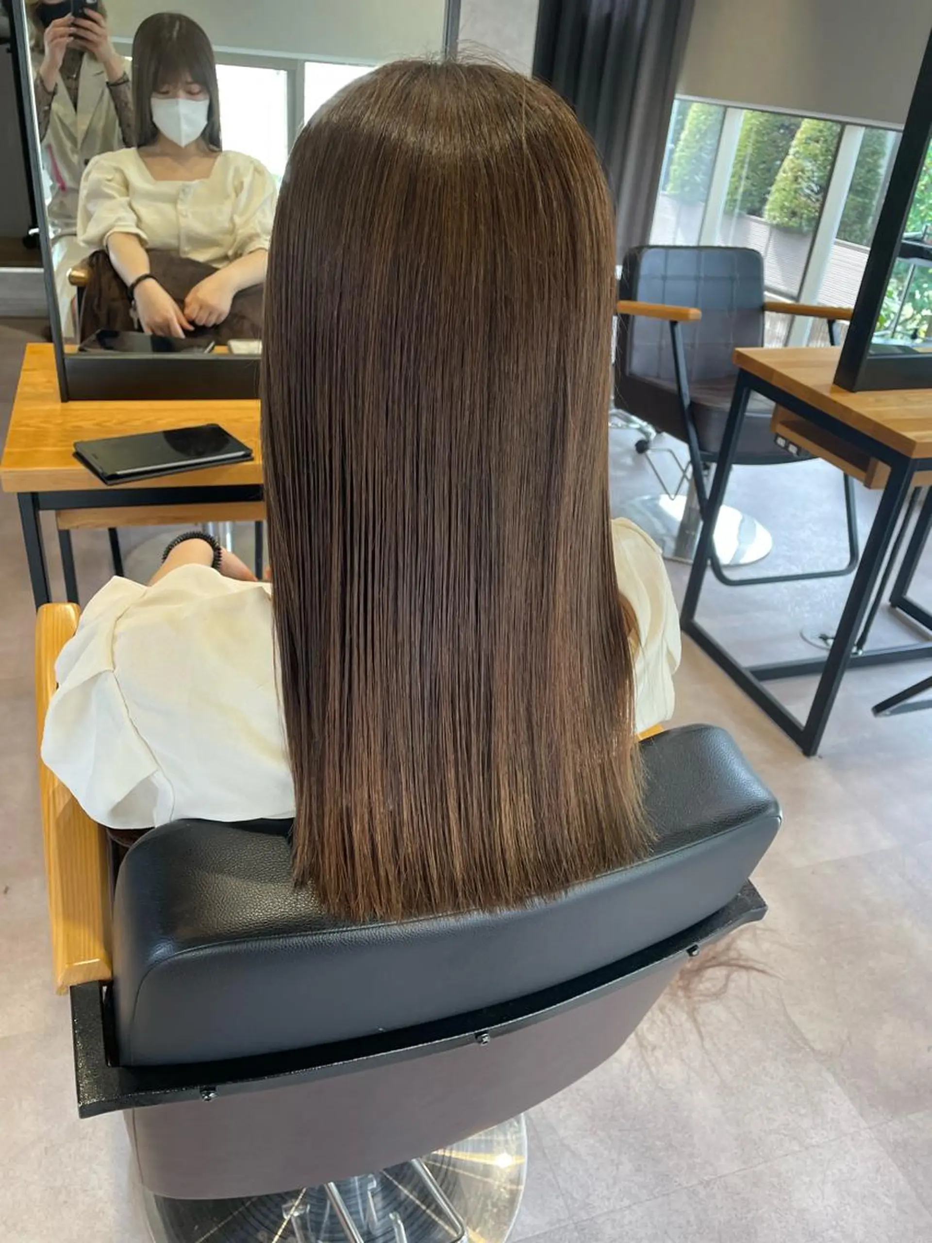 ロング 韓国風/オシャレ /縮毛矯正/滝口琴未のヘアスタイル