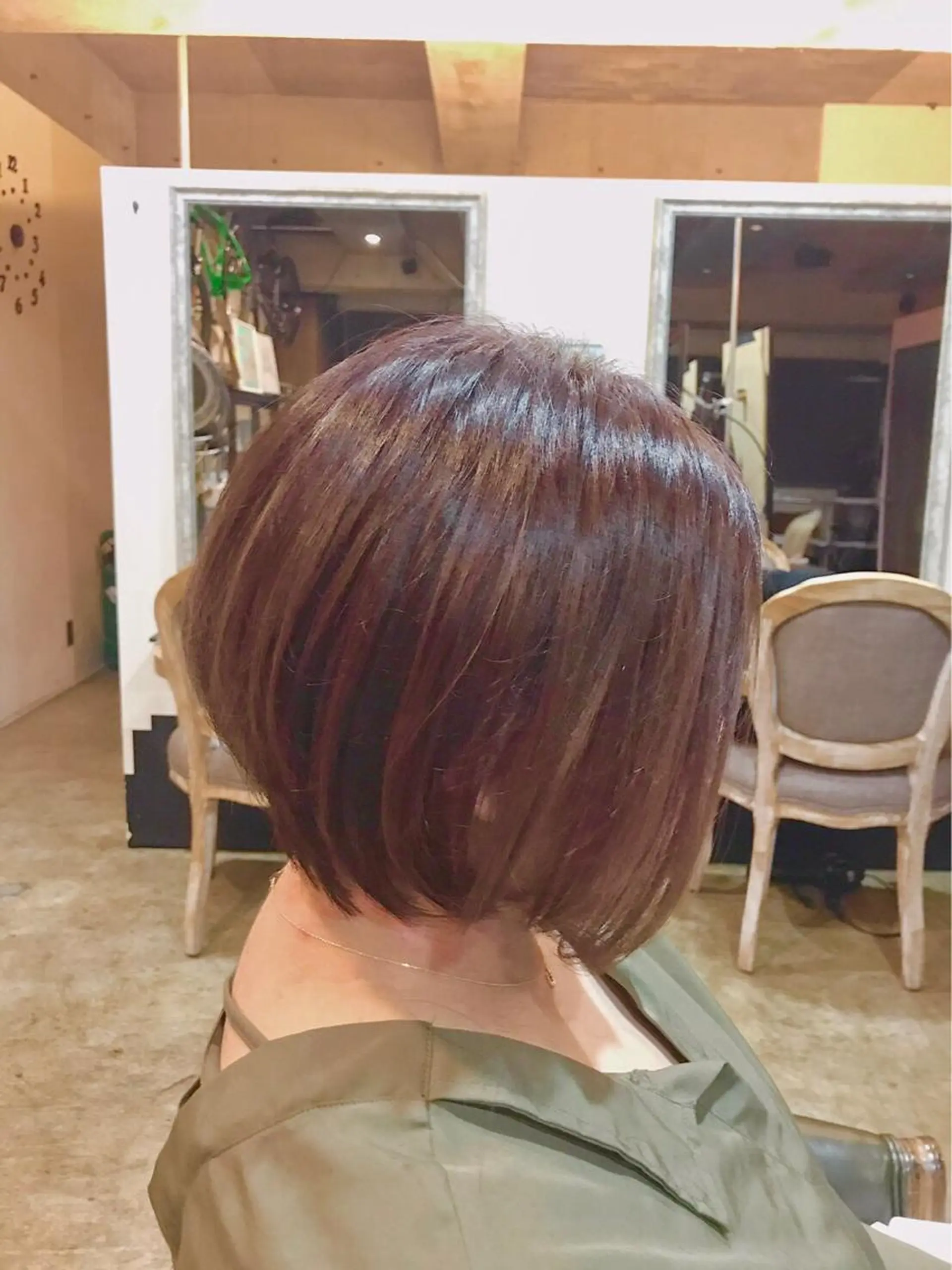 ショート カラー ベージュカラー ピンクカラー ピンクベージュ ショートヘア カット ヘアカラー トリートメント ISUTA所属・ISUTA　中村 翔のヘアスタイル