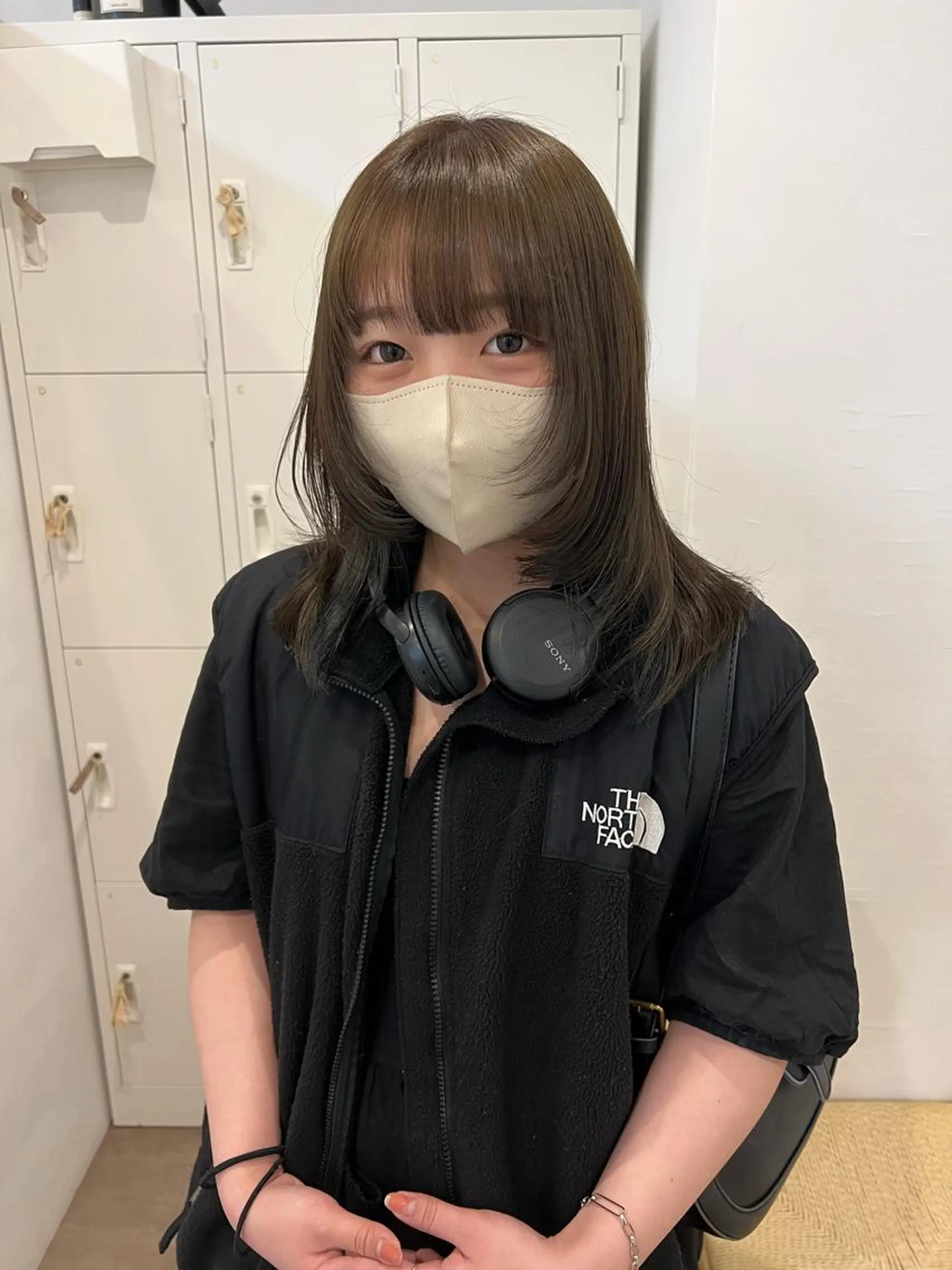 ミディアム カラー レイヤーカット ボブパーマNo.1のヘアスタイル