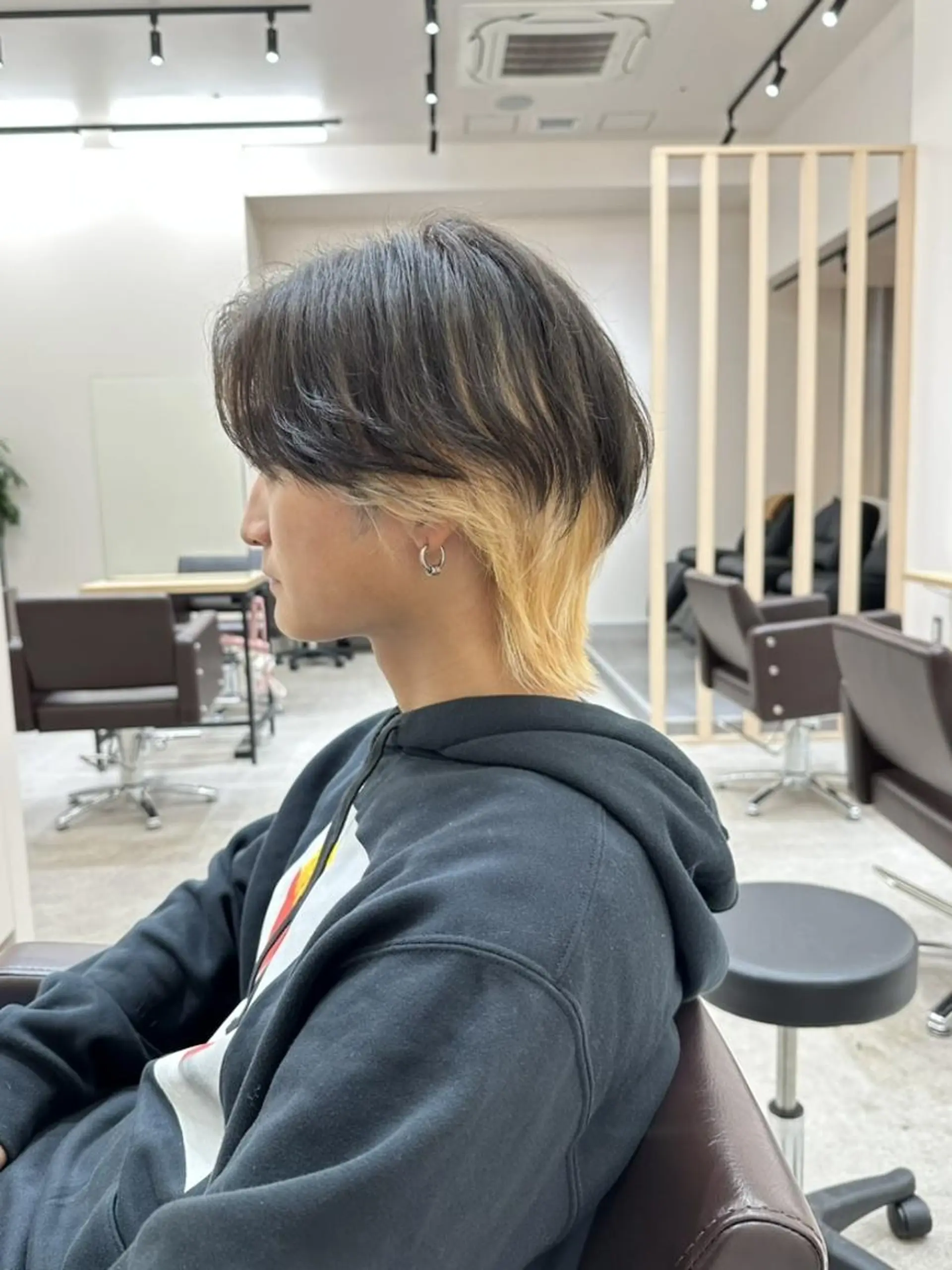 メンズ カラー ミディアム メンズブリーチ ブリーチ ダブルカラー カット ヘアカラー ✨【公式】 juhl.横浜✨のヘアスタイル