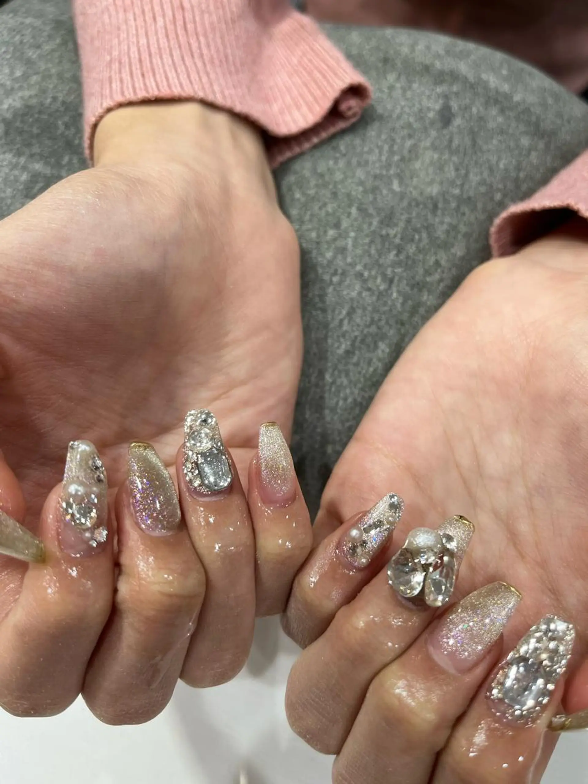 ネイル 成人式 wooone所属・鶴橋wooone nail.rieのネイルデザイン