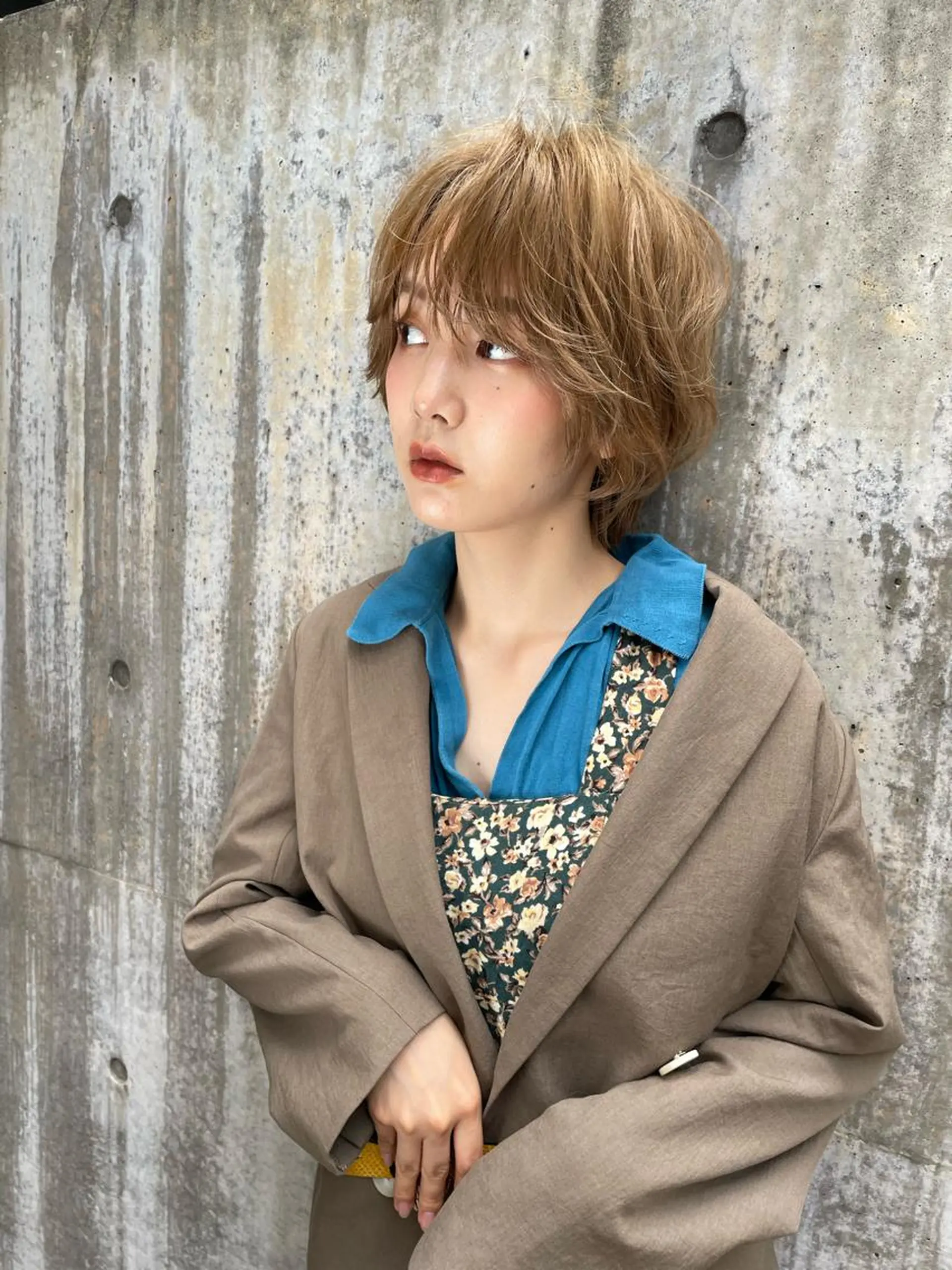 ショート パーマ ショートボブ ボブ 外国人風カラー 髪質改善 マニッシュショート ショート/ボブ/ 心斎橋/宮脇美奈のヘアスタイル