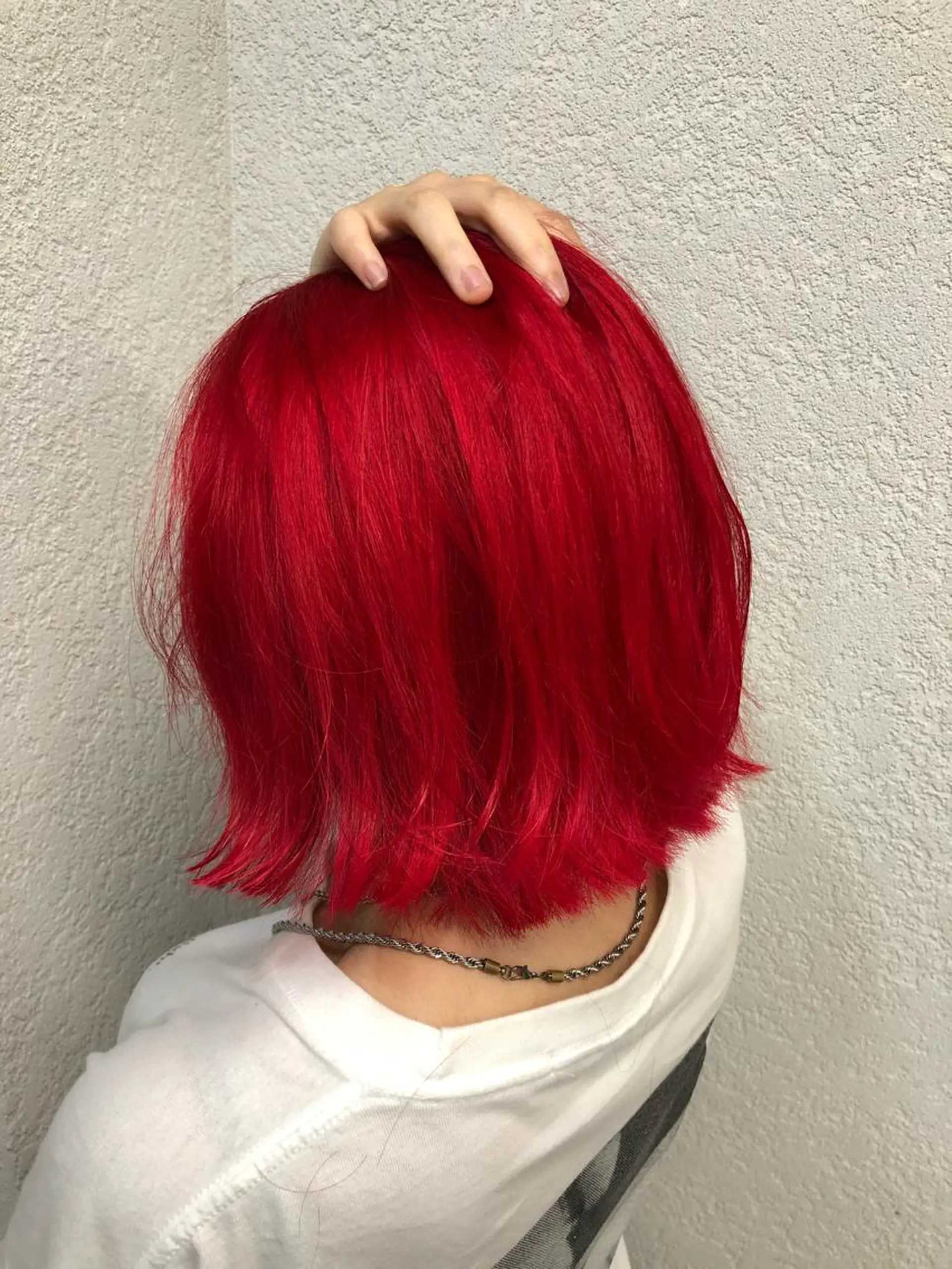 ミディアム カラー ブリーチ トリートメント カット ヘアカラー トリートメント 江幡 渉のヘアスタイル