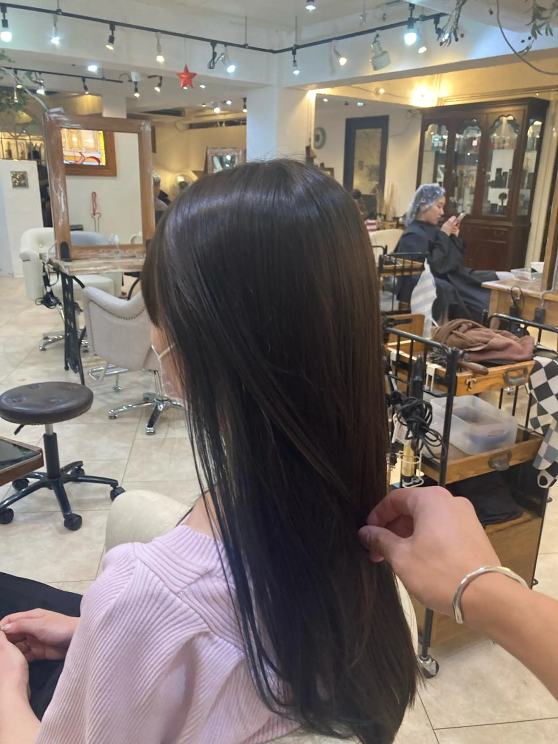 ロング カラー スパイキー/ ピンパーマ/緑川雄也のヘアスタイル