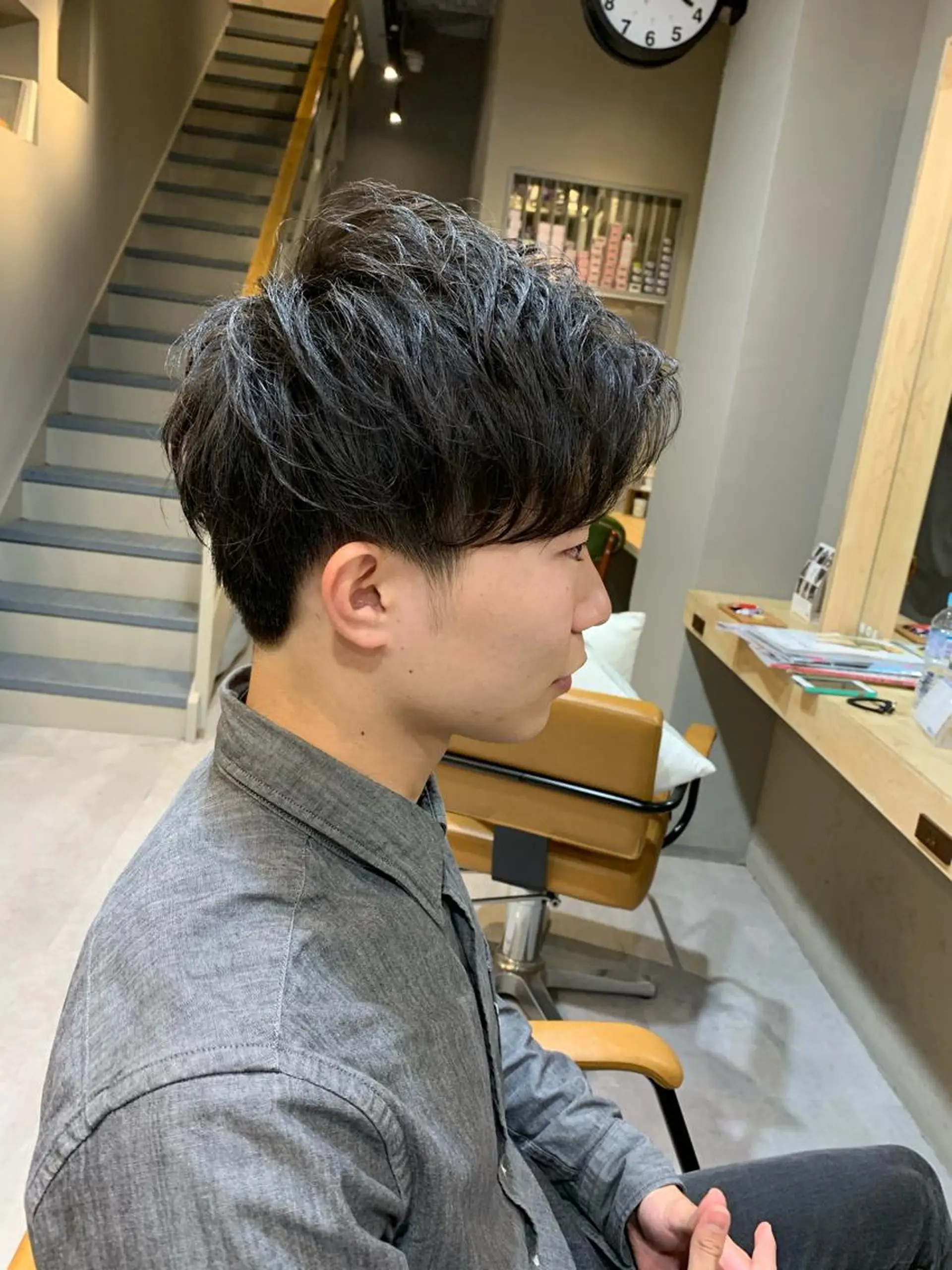 メンズ アップバング カット Alani所属・arc. arc.のヘアスタイル