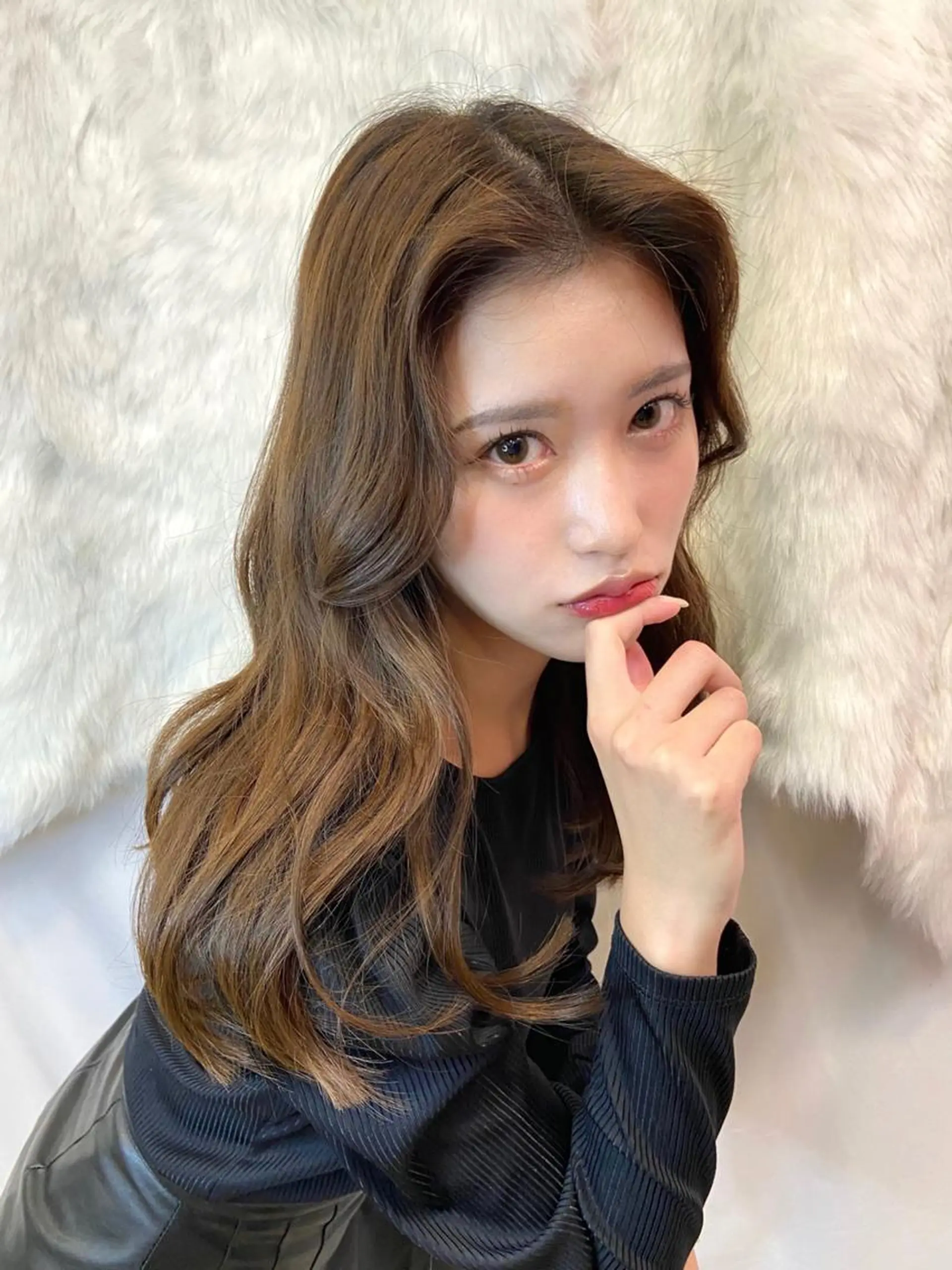 ミディアム 💎馴染むエクステ ×カラーTOMO💎のヘアスタイル