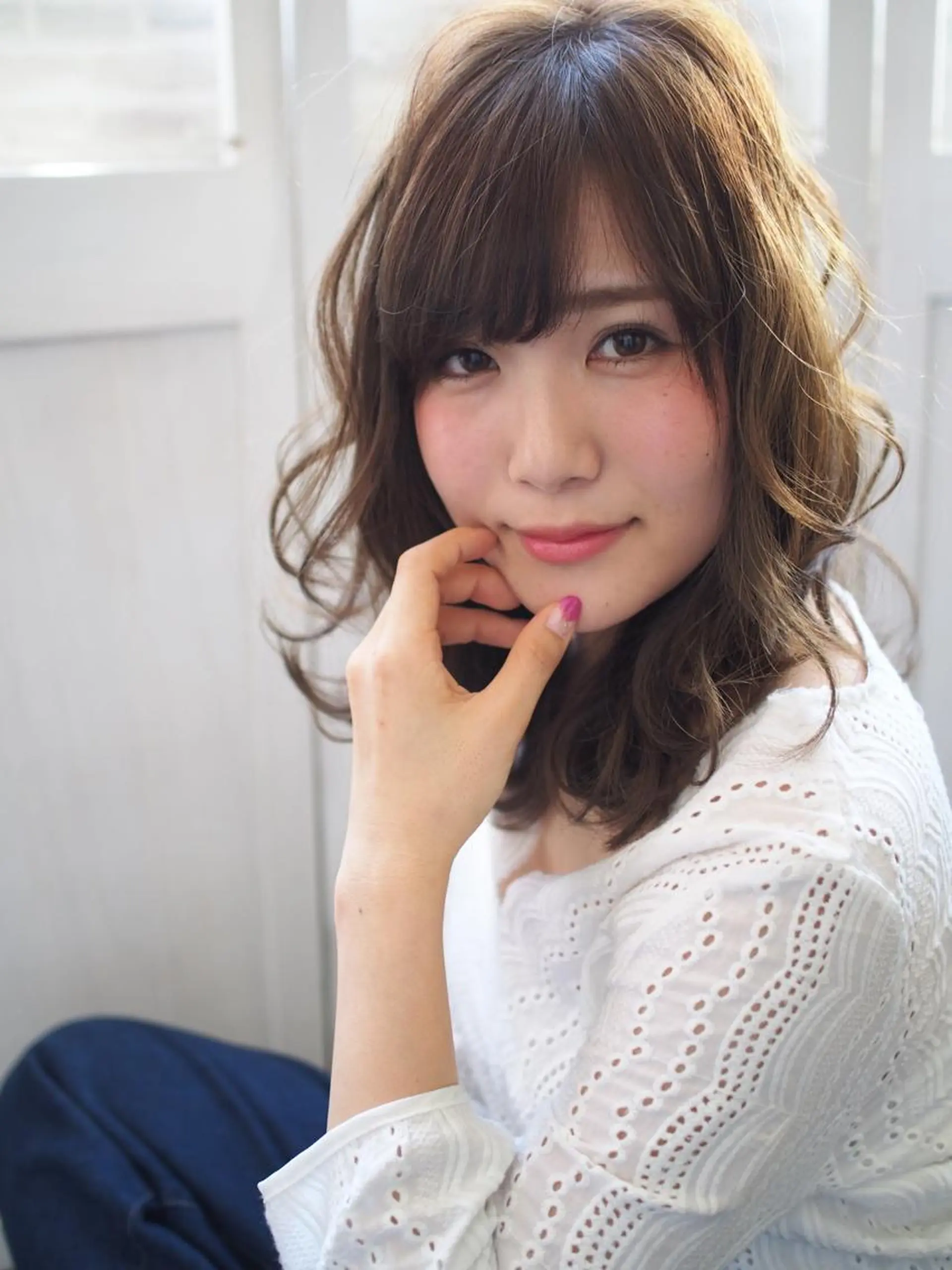 ミディアム ほさか しんごのヘアスタイル