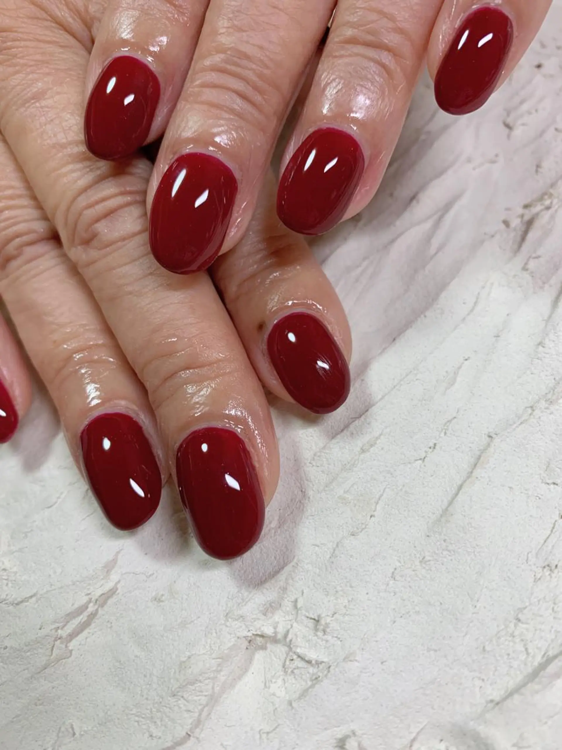 ネイル ボルドー ハンドネイル Nailist. Nのネイルデザイン