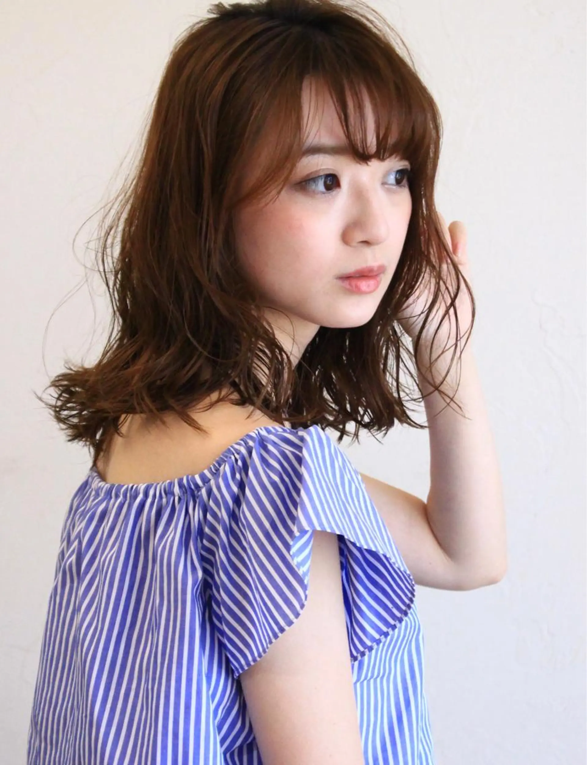 ミディアム 向井 涼太朗のヘアスタイル