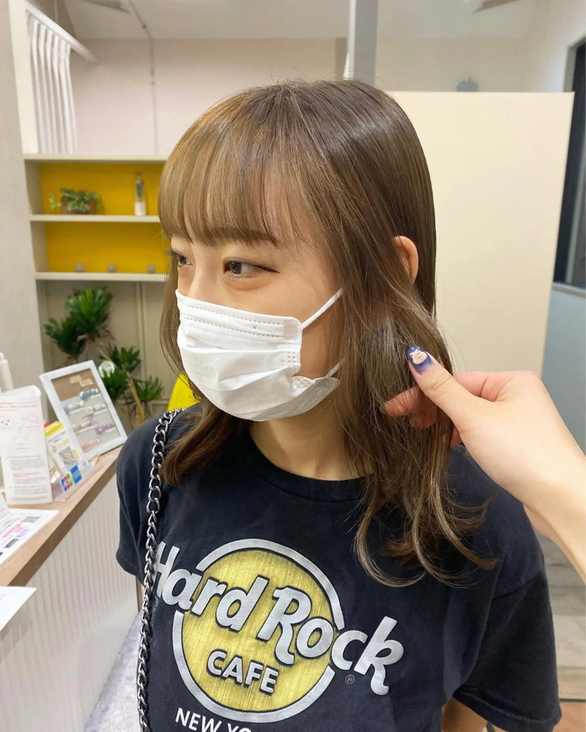 セミロング カラー ベージュカラー Becky Lash 小倉店所属・アイブロウWAX 🌷モデル募集中🌷のマツエク・マツパデザイン