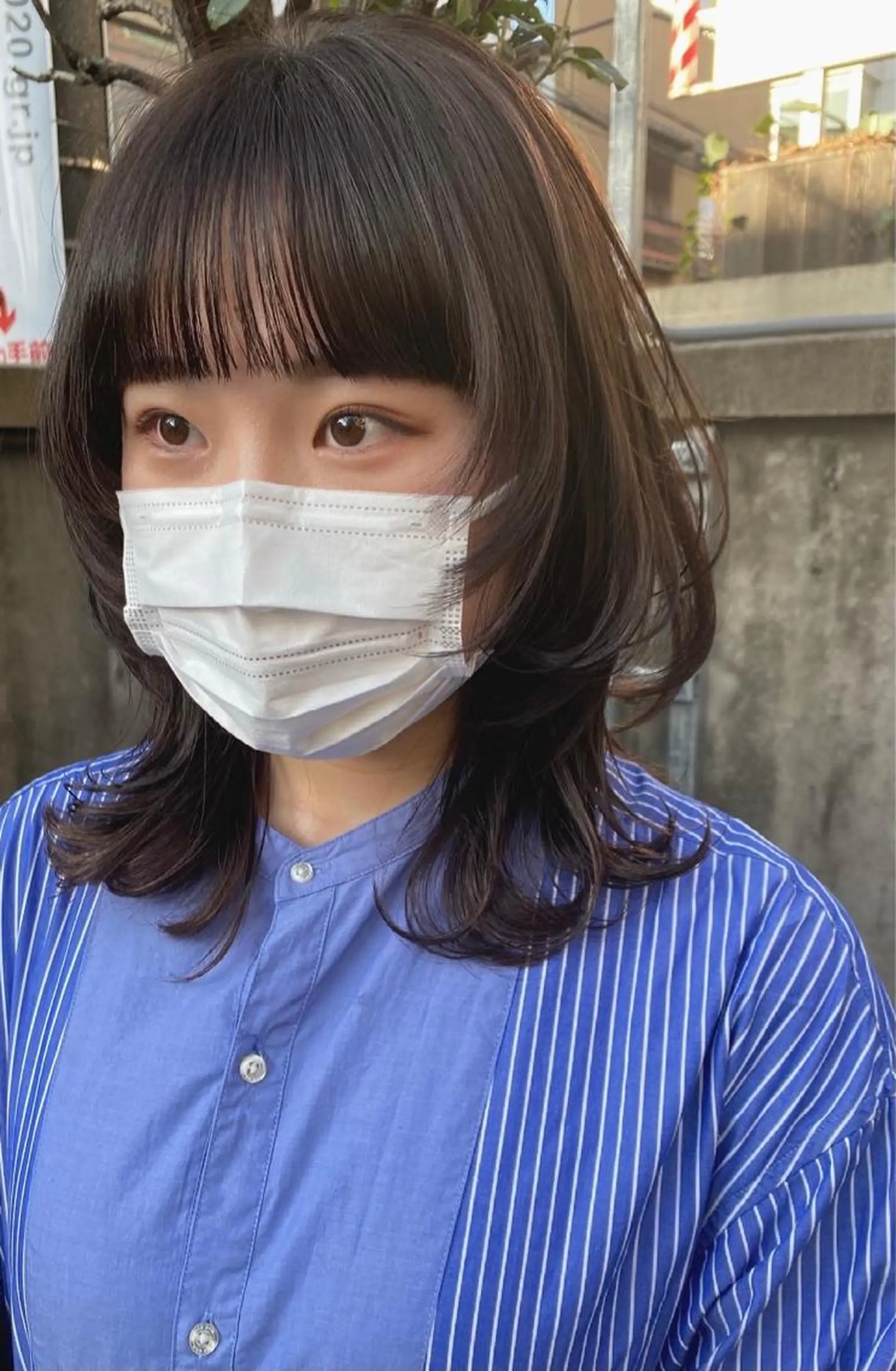 ミディアム カラー THE DAY所属・AKI HASHIMOTOのヘアスタイル